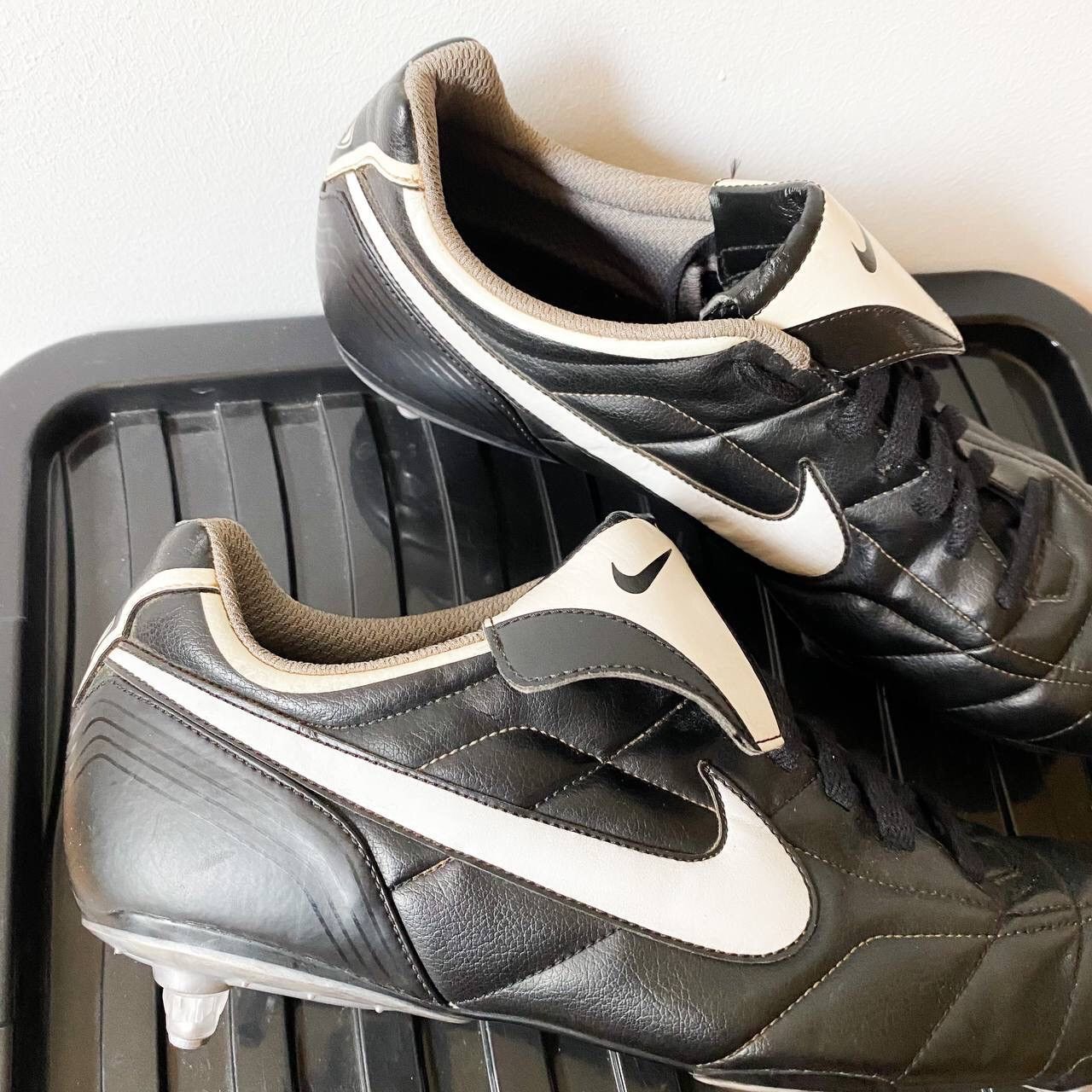 Nike × Vintage RARE! 2007 Nike Tiempo SG Leather Soccer Football Cleats Size US 12 / EU 45 - 5 Thumbnail