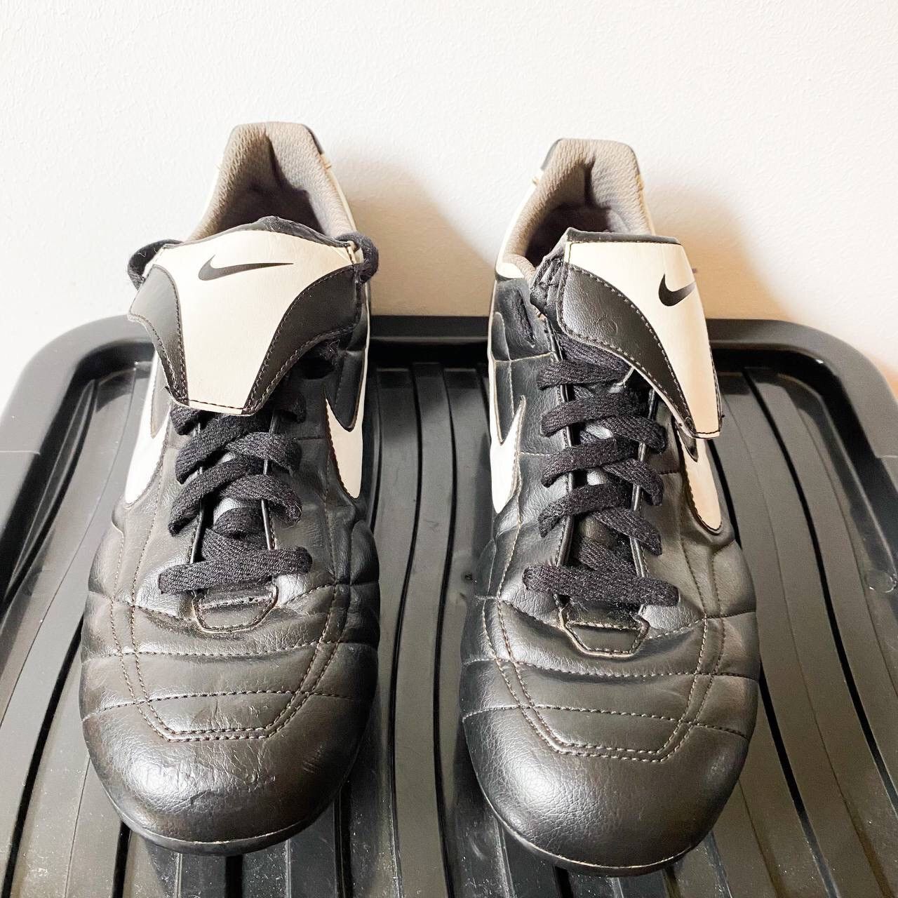 Nike × Vintage RARE! 2007 Nike Tiempo SG Leather Soccer Football Cleats Size US 12 / EU 45 - 7 Thumbnail