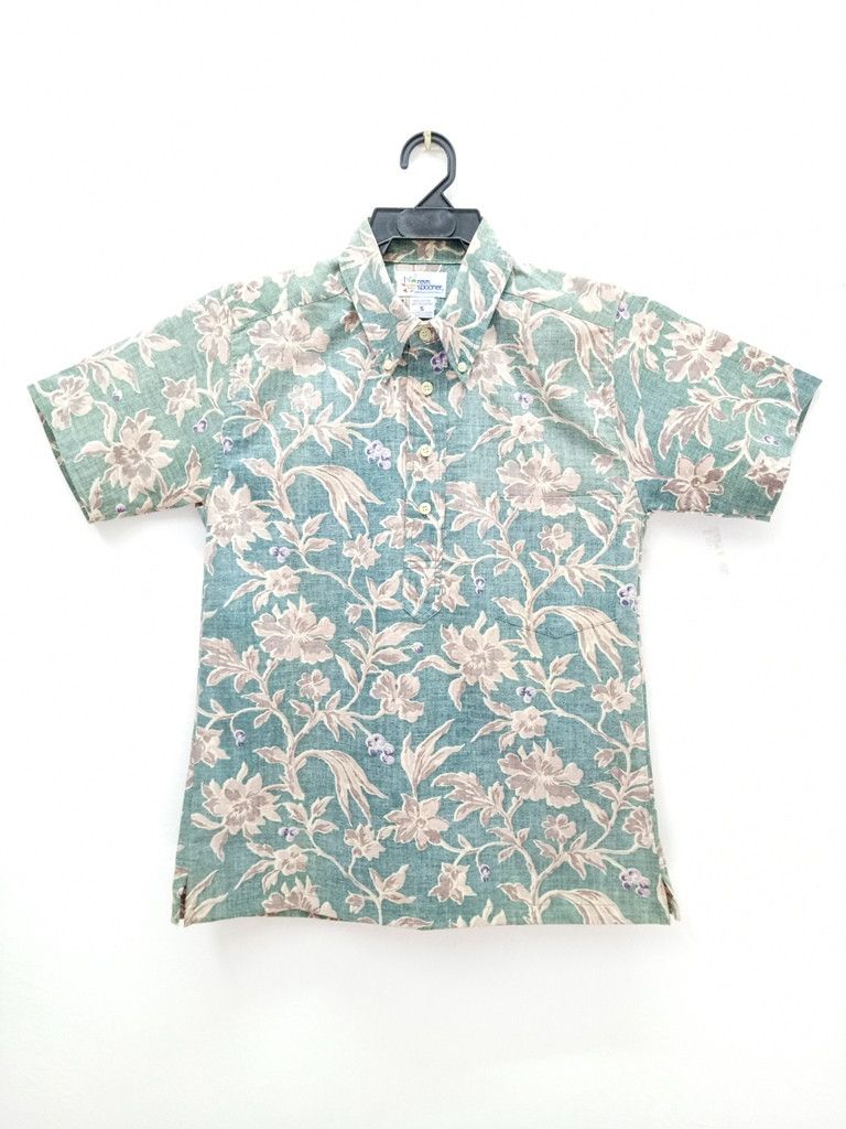Reyn Spooner 🔥🔥🔥Reyn Spooner Hawaiian Flowers Half Button Up Shirts Size US S / EU 44-46 / 1 - 2 Thumbnail