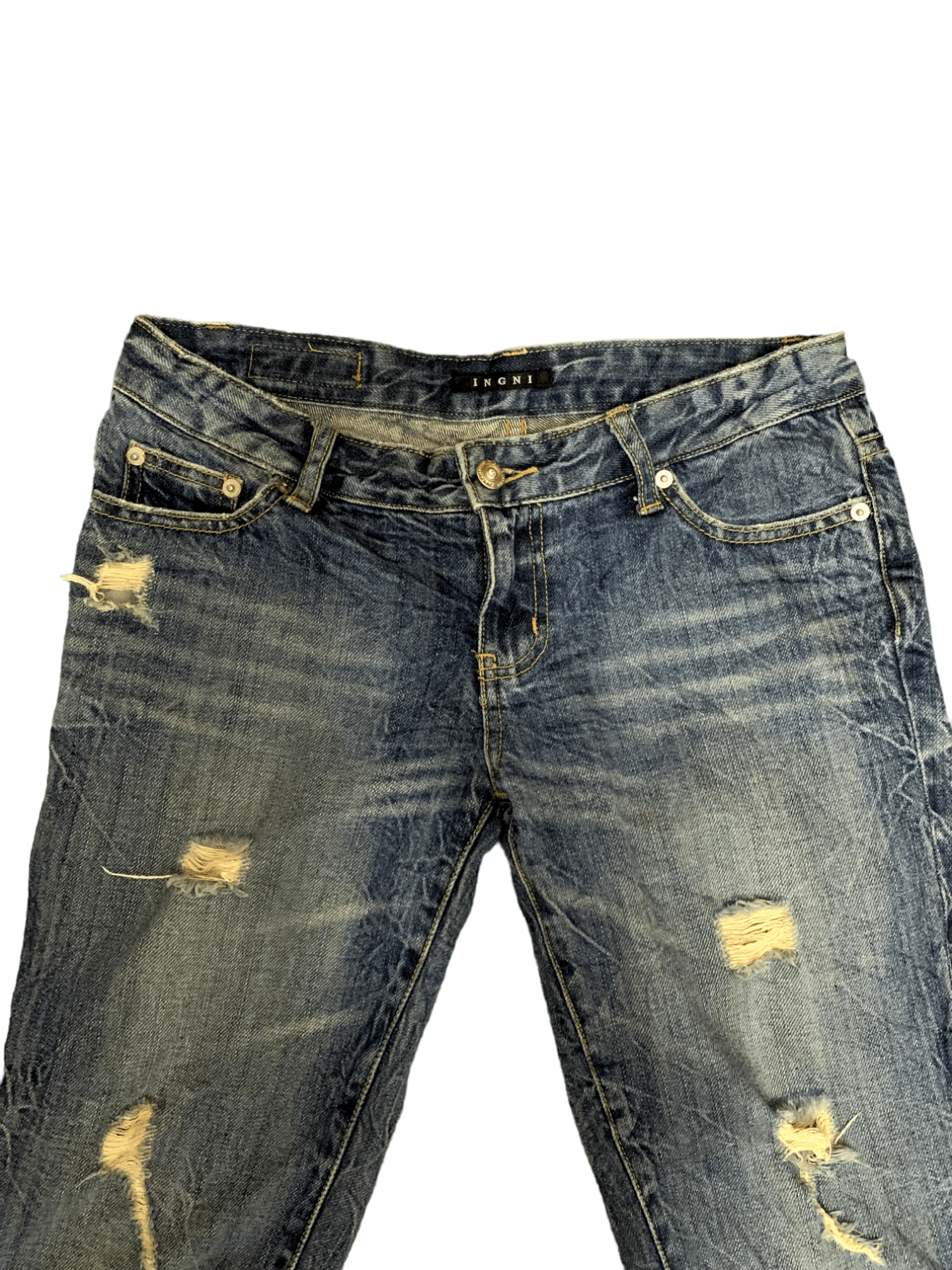 Japanese Brand SALES 🔥Vintage Japanese Brand Distressed Jeans Shorts Size 30" / US 8 / IT 44 - 7 Thumbnail