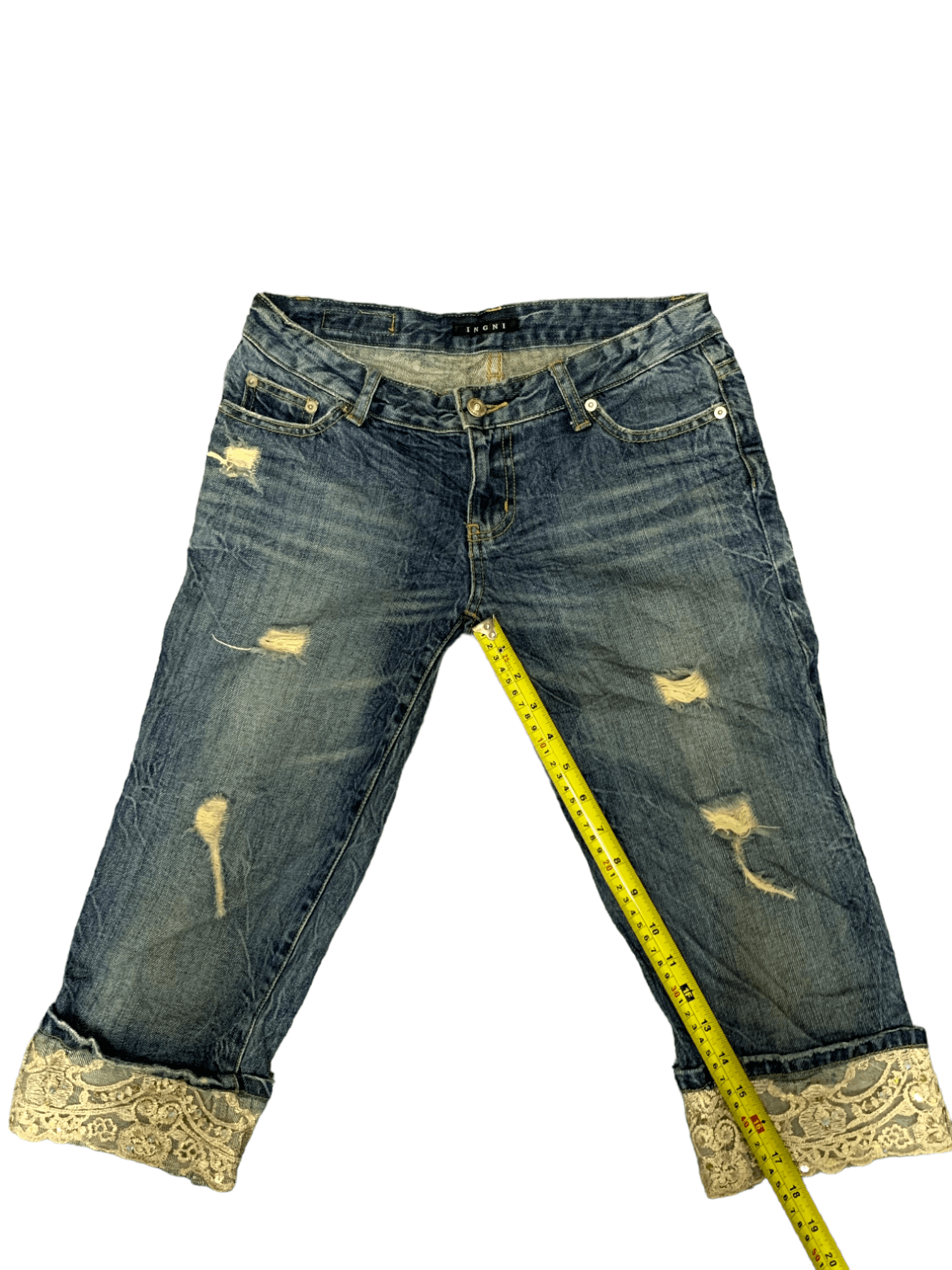 Japanese Brand SALES 🔥Vintage Japanese Brand Distressed Jeans Shorts Size 30" / US 8 / IT 44 - 14 Thumbnail