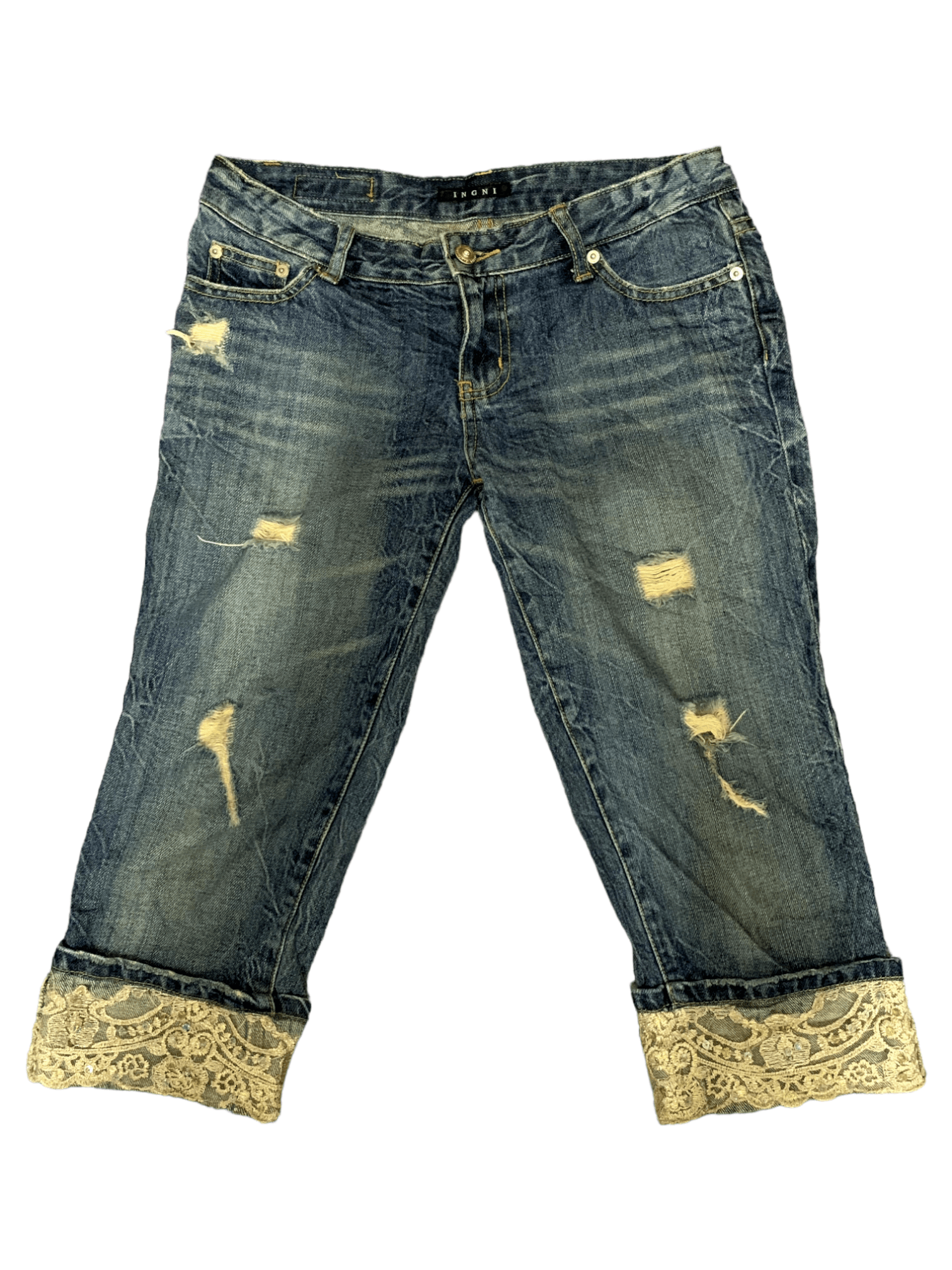 Japanese Brand SALES 🔥Vintage Japanese Brand Distressed Jeans Shorts Size 30" / US 8 / IT 44 - 1 Thumbnail