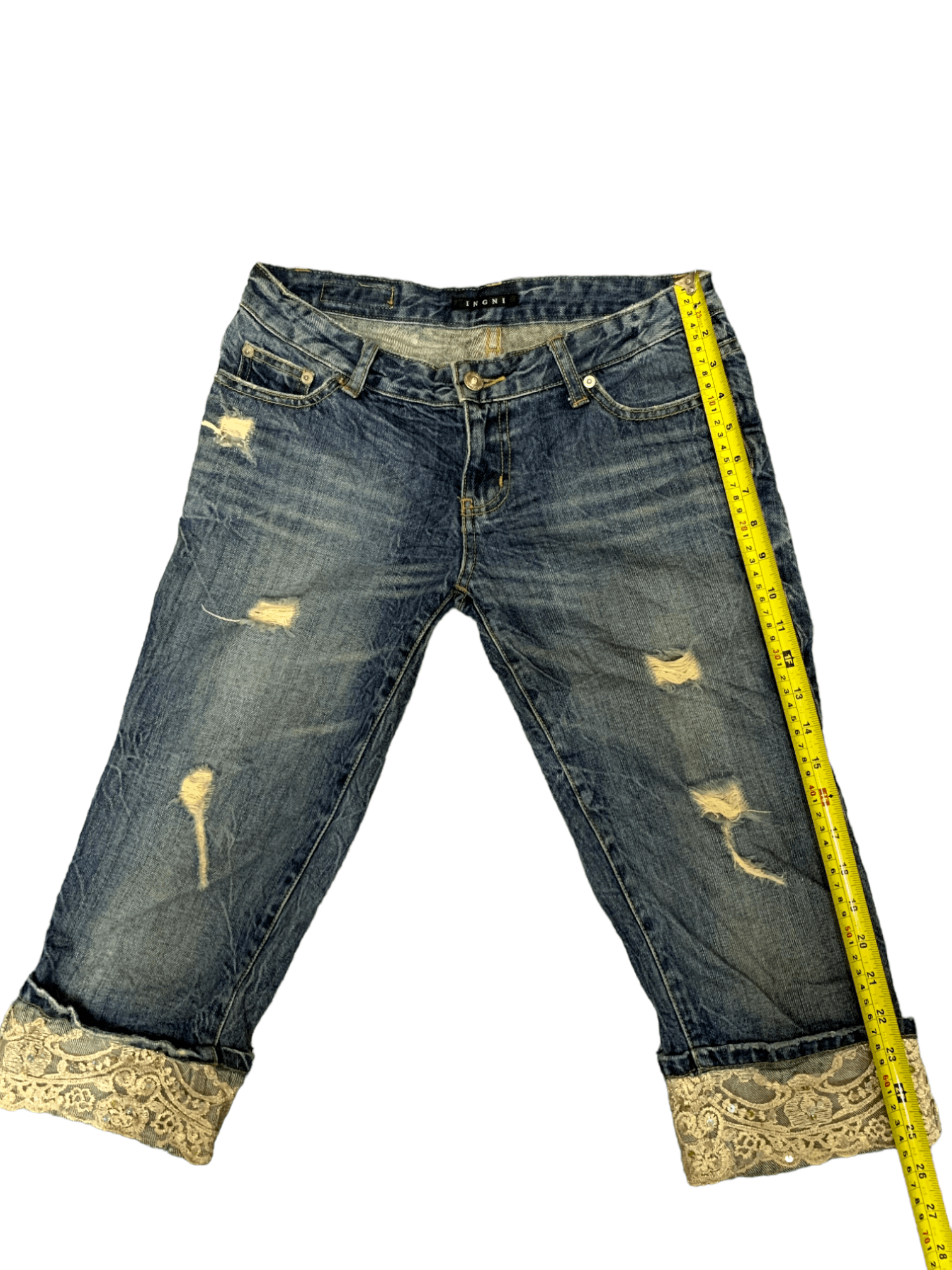 Japanese Brand SALES 🔥Vintage Japanese Brand Distressed Jeans Shorts Size 30" / US 8 / IT 44 - 12 Thumbnail