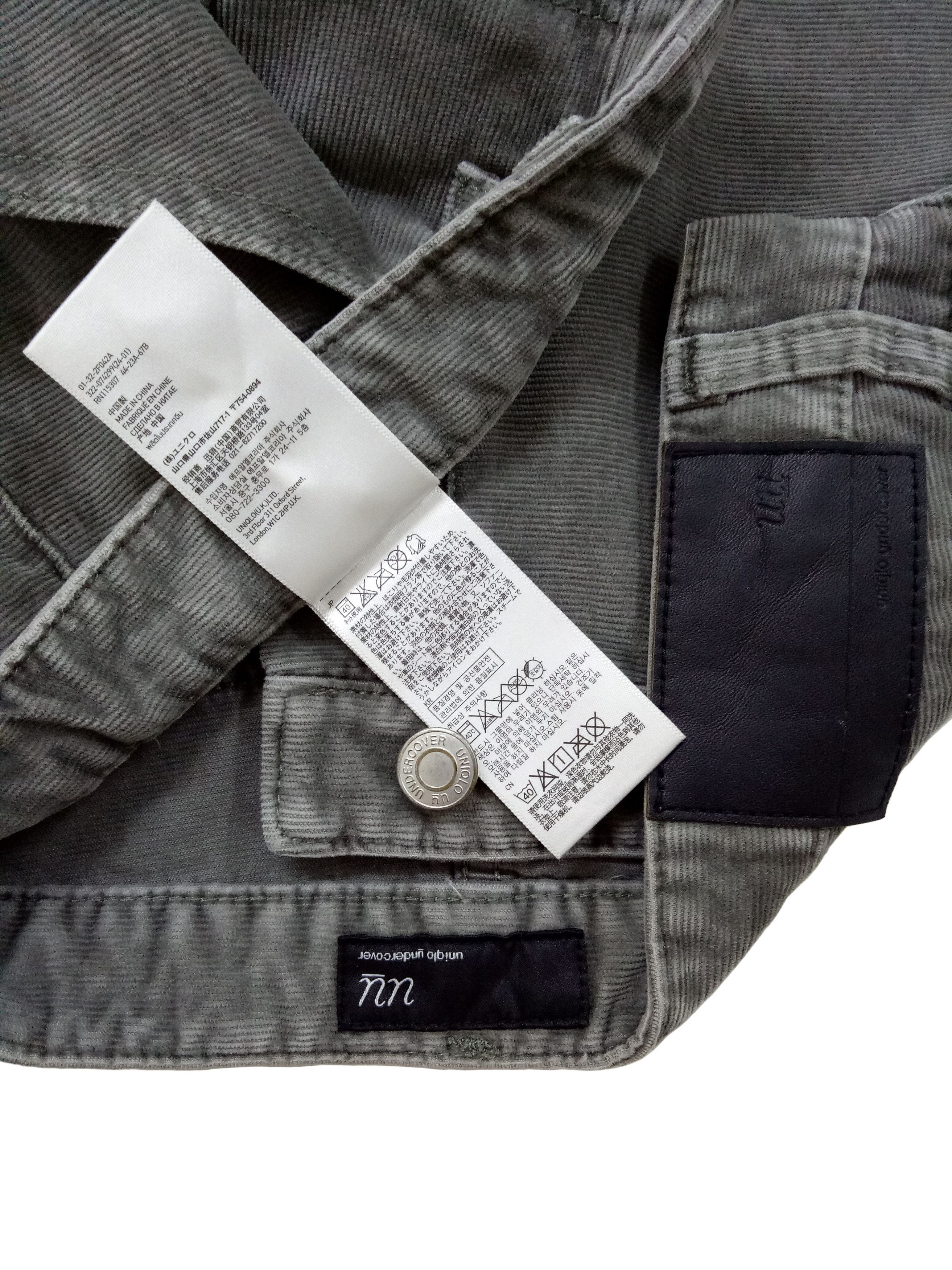 Undercover × Uniqlo 🔥🔥UNDERCOVER Slim Corduroy Jeans X Uniqlo Uū Rare Design Size US 31 - 14 Thumbnail