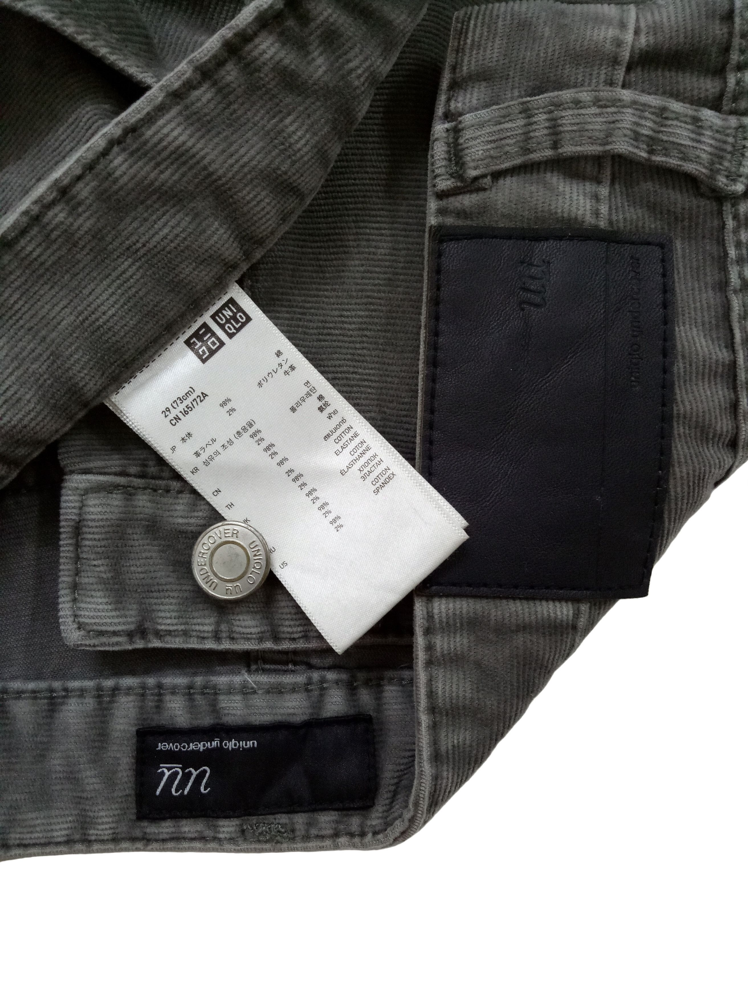 Undercover × Uniqlo 🔥🔥UNDERCOVER Slim Corduroy Jeans X Uniqlo Uū Rare Design Size US 31 - 13 Thumbnail