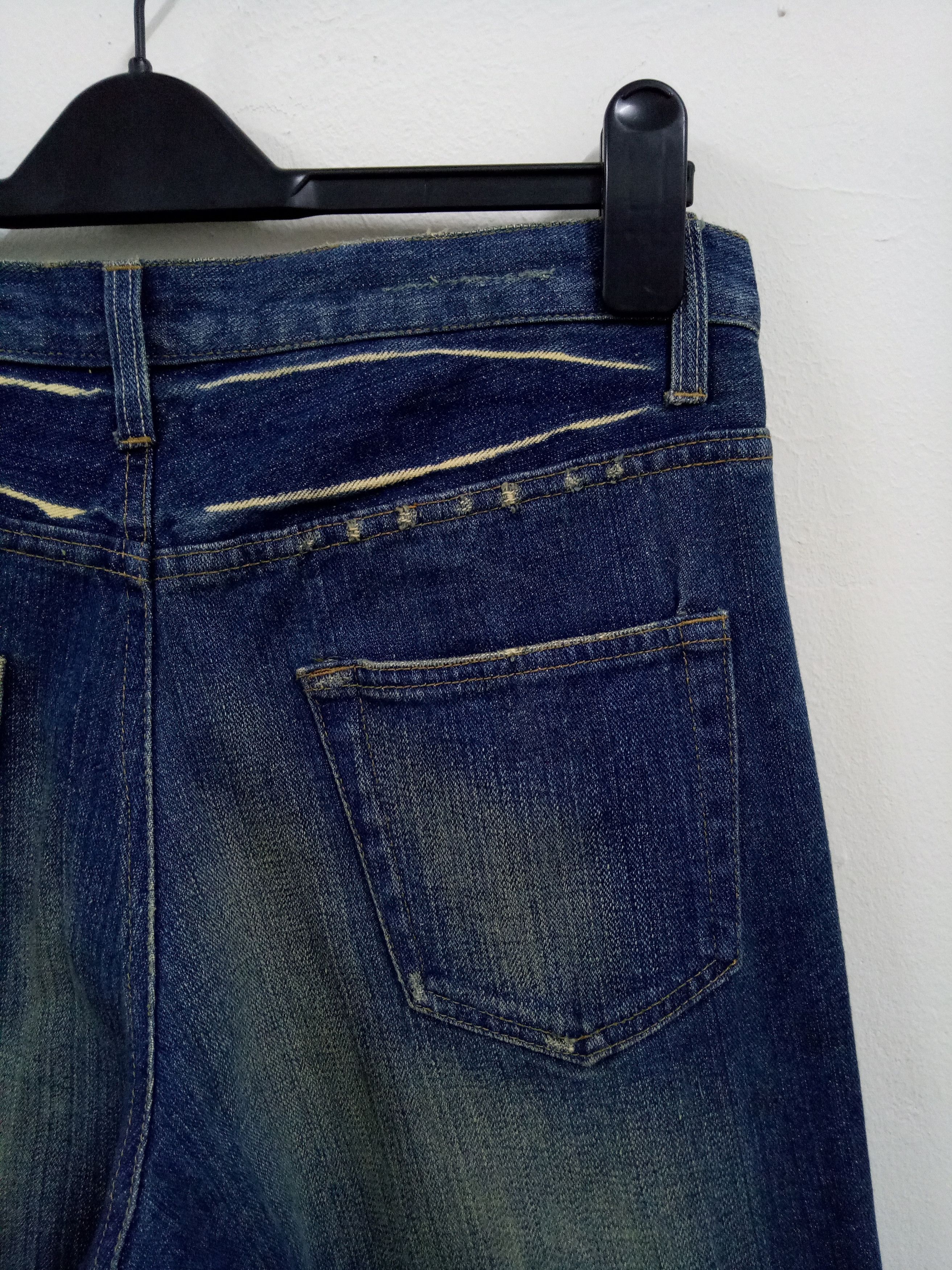 Japanese Brand 🔥🔥🔥Punk Rock N Roll Distressed Rare Design Denim Jeans Size US 32 / EU 48 - 16 Thumbnail