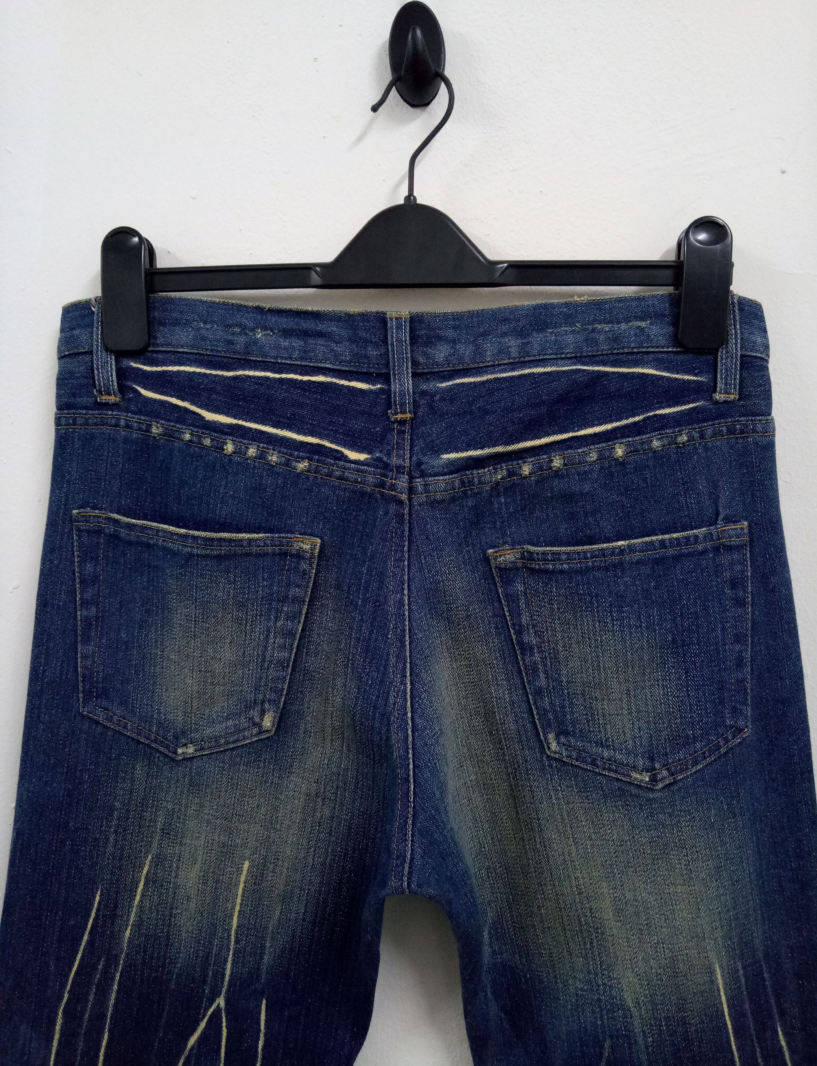 Japanese Brand 🔥🔥🔥Punk Rock N Roll Distressed Rare Design Denim Jeans Size US 32 / EU 48 - 14 Thumbnail