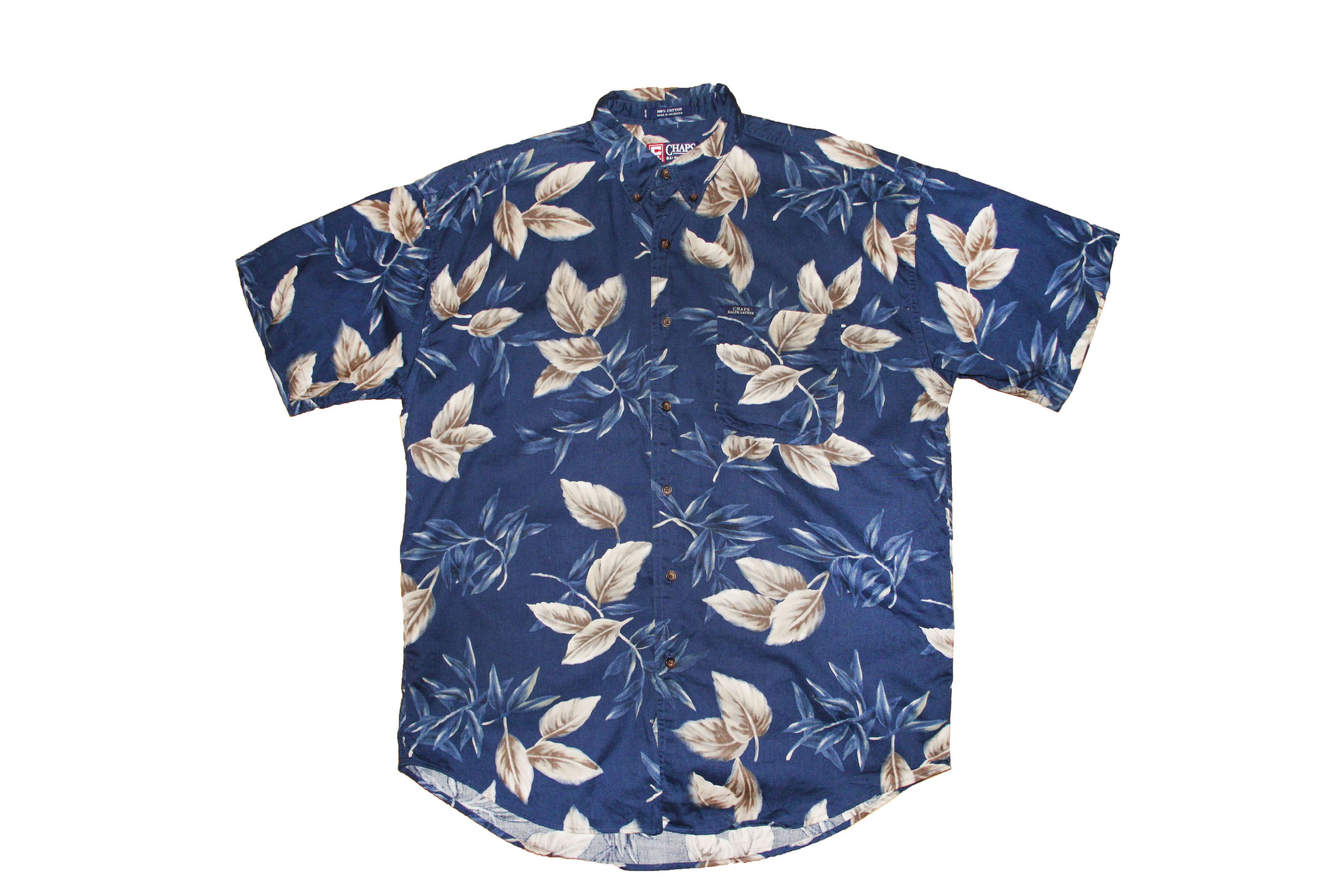 Chaps Ralph Lauren × Vintage Vintage Chaps Ralph Lauren Hawaiian Shirt Size US L / EU 52-54 / 3 - 1 Thumbnail