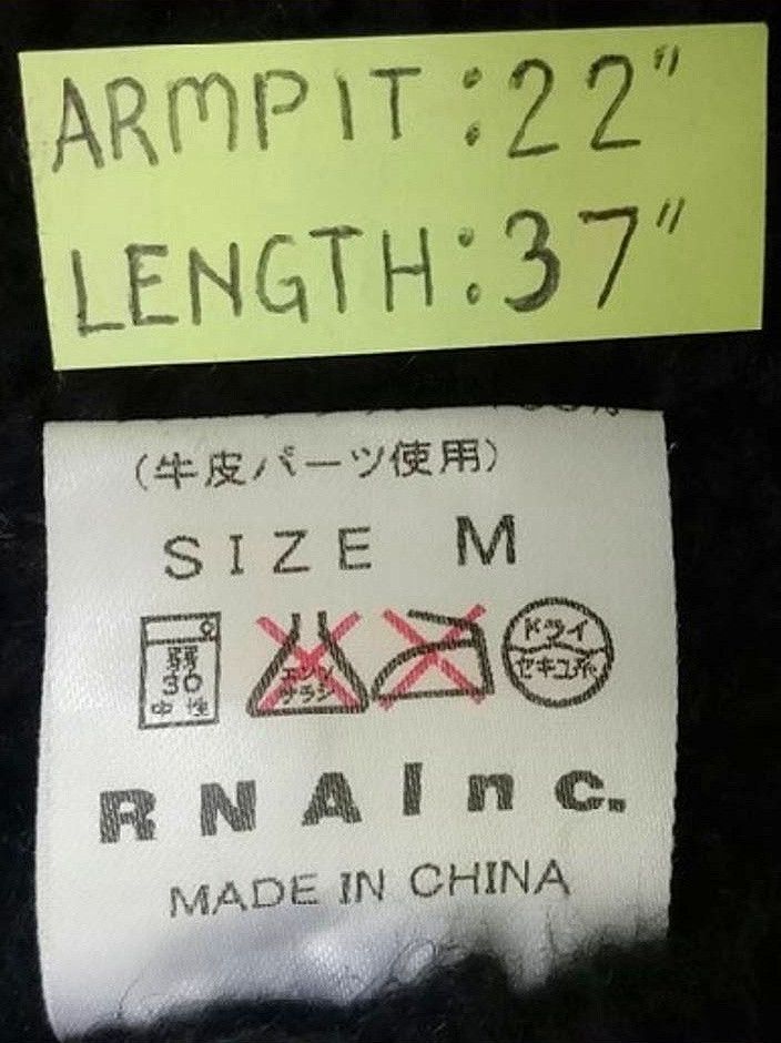 Japanese Brand 🔥🔥🔥Rna inc Punk Rock N Roll Style Faux Jacket Long Coat Size US M / EU 48-50 / 2 - 5 Thumbnail