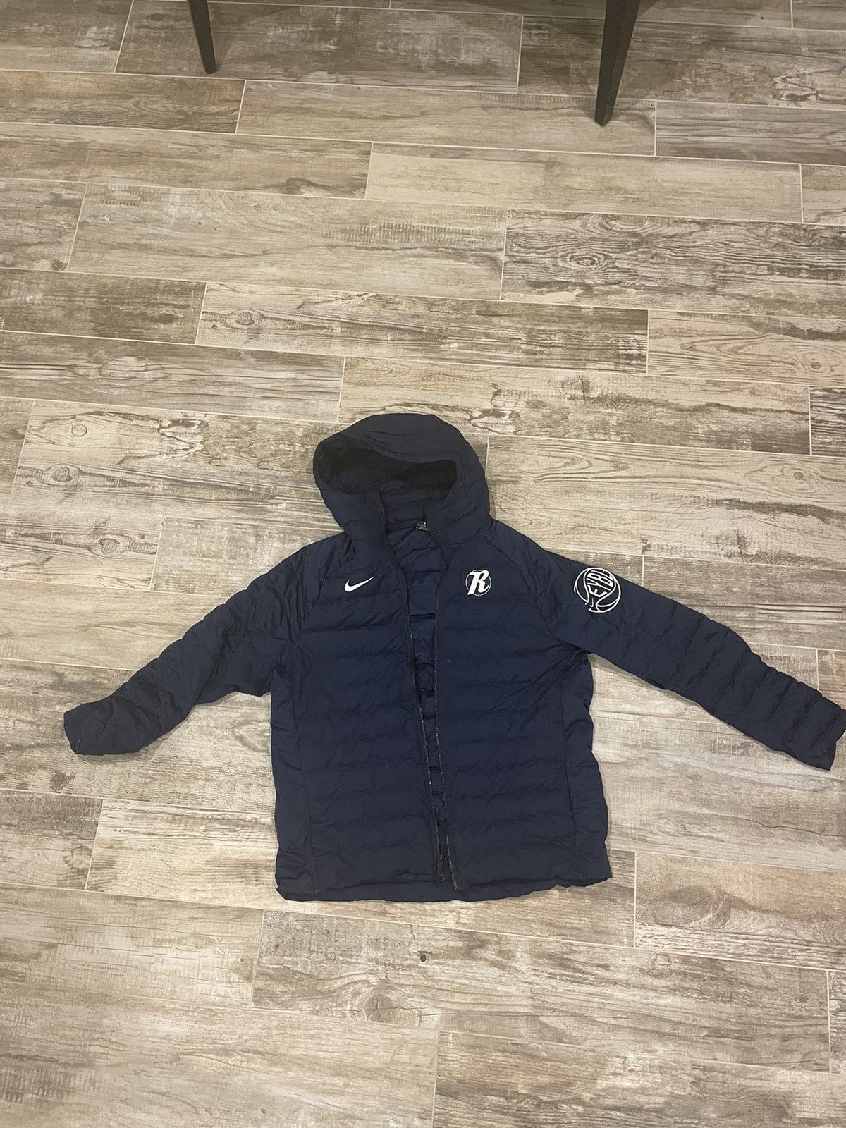 image of Nike Rens Bubble Jacket in Blue, Men's (Size XL)