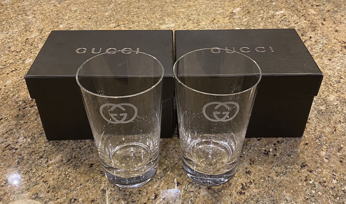 Gucci Drinking Glasses (two)