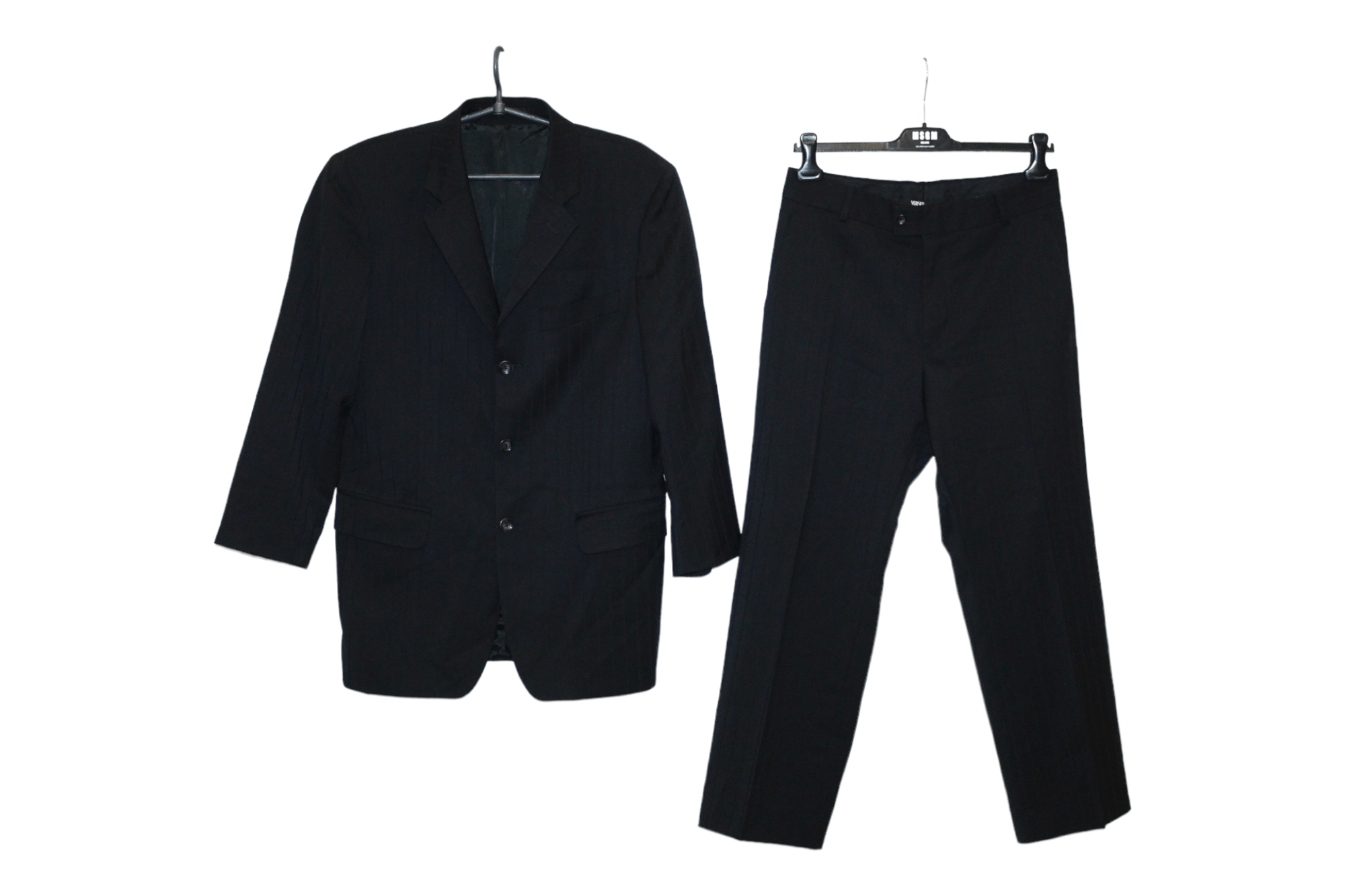 Versus Versace Versus Versace 3 Button Classic Black Mixed Suit Size 34S - 22 Thumbnail