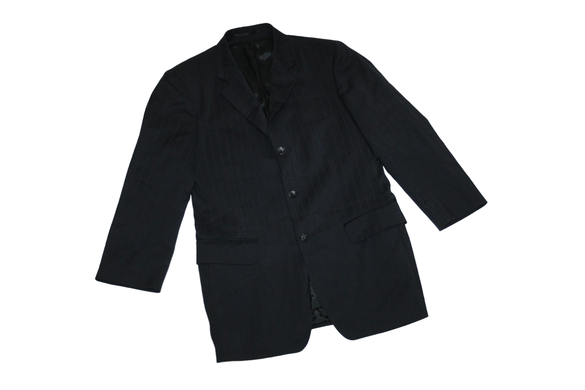 Versus Versace Versus Versace 3 Button Classic Black Mixed Suit Size 34S - 7 Thumbnail