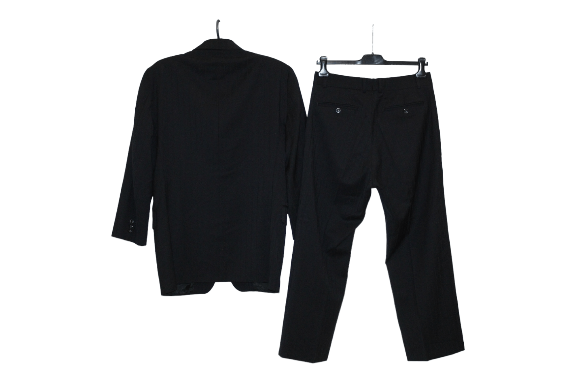 Versus Versace Versus Versace 3 Button Classic Black Mixed Suit Size 34S - 3 Thumbnail