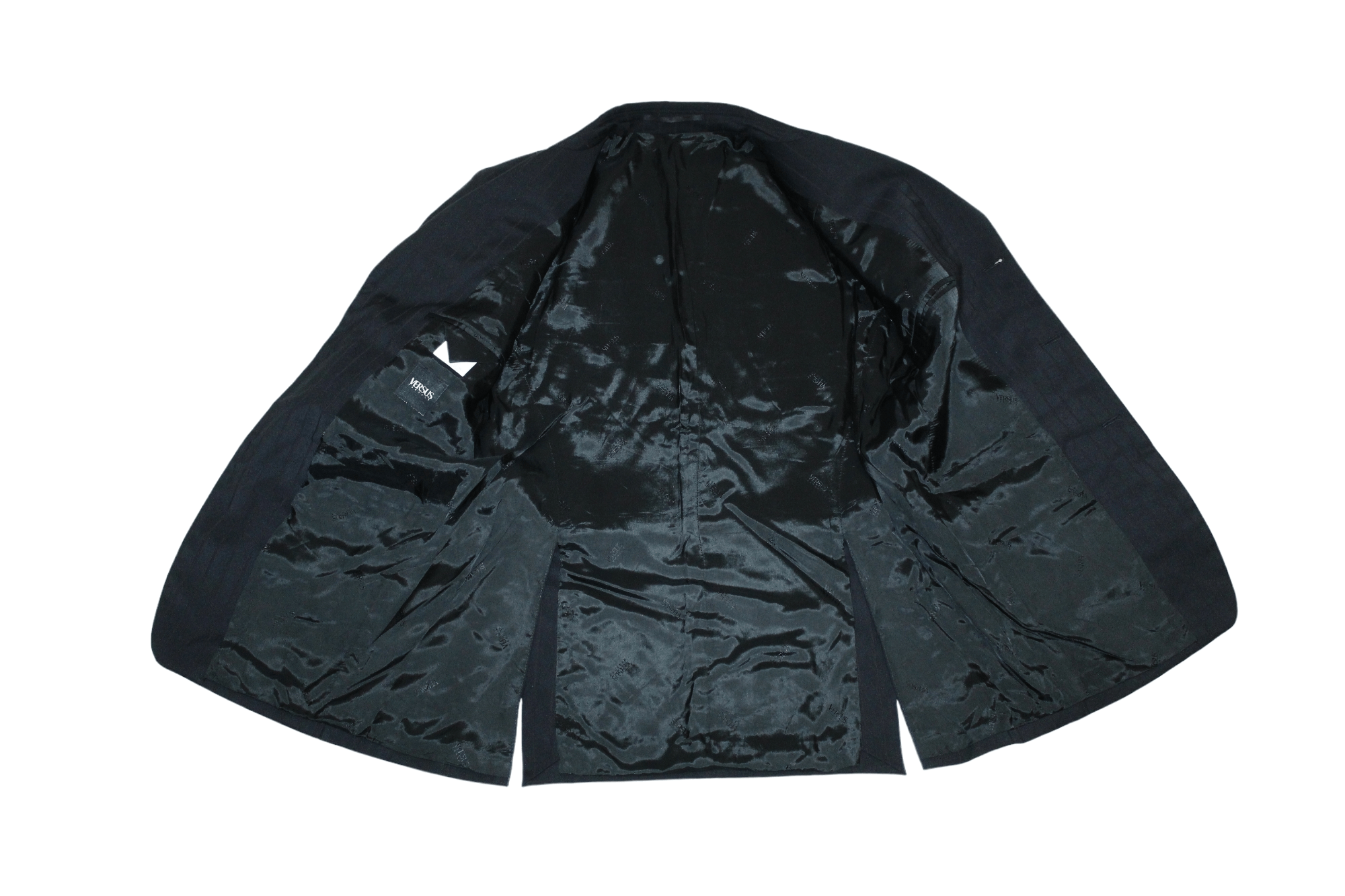 Versus Versace Versus Versace 3 Button Classic Black Mixed Suit Size 34S - 5 Thumbnail