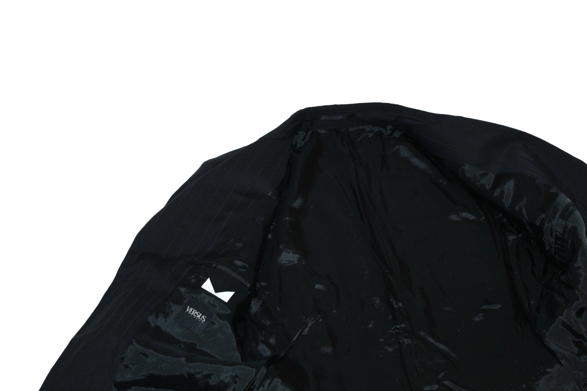 Versus Versace Versus Versace 3 Button Classic Black Mixed Suit Size 34S - 10 Thumbnail