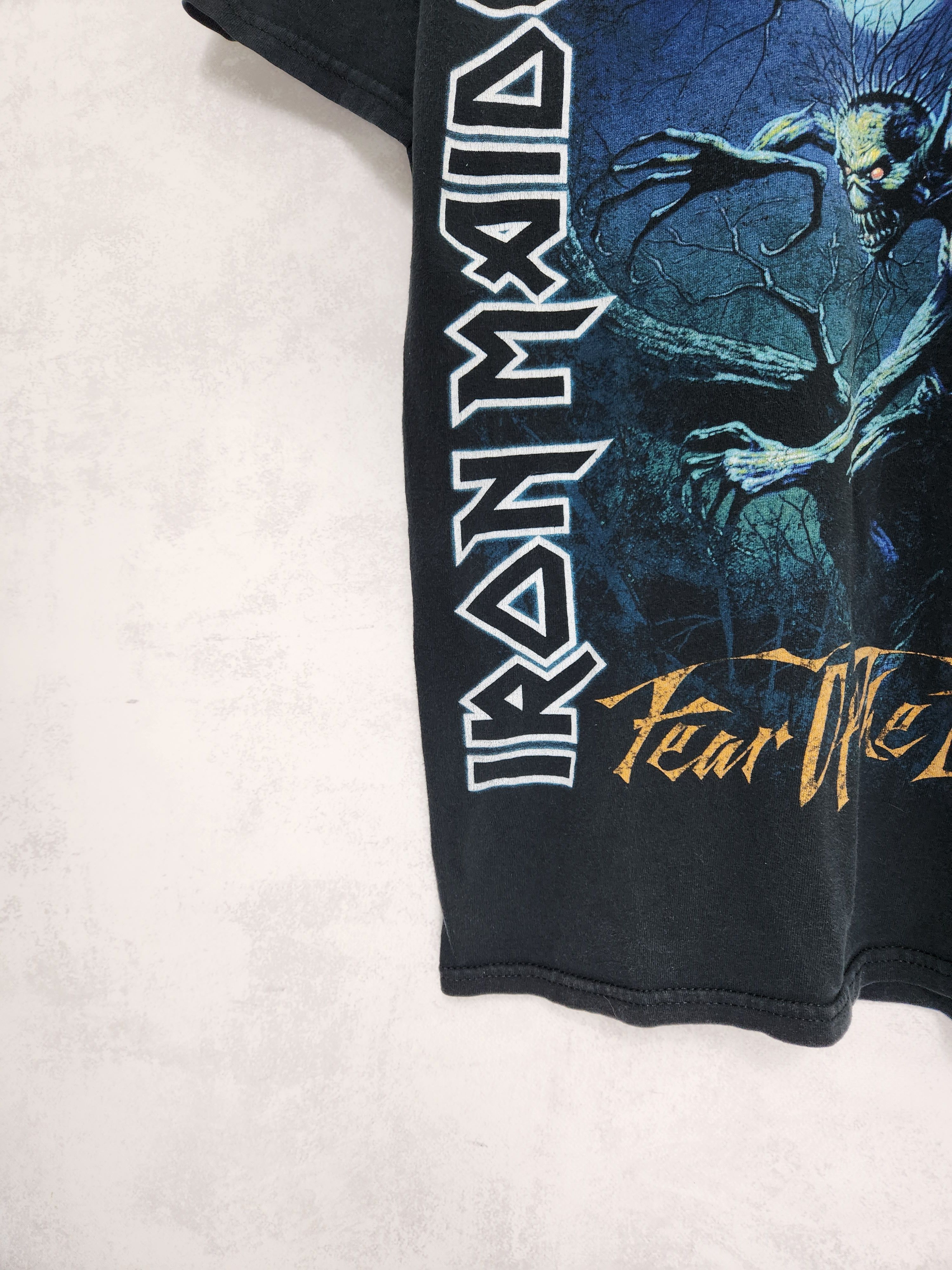 Band Tees Vintage Iron Maiden Fear Of The Dark Black Band T-Shirt Size US M / EU 48-50 / 2 - 5 Thumbnail