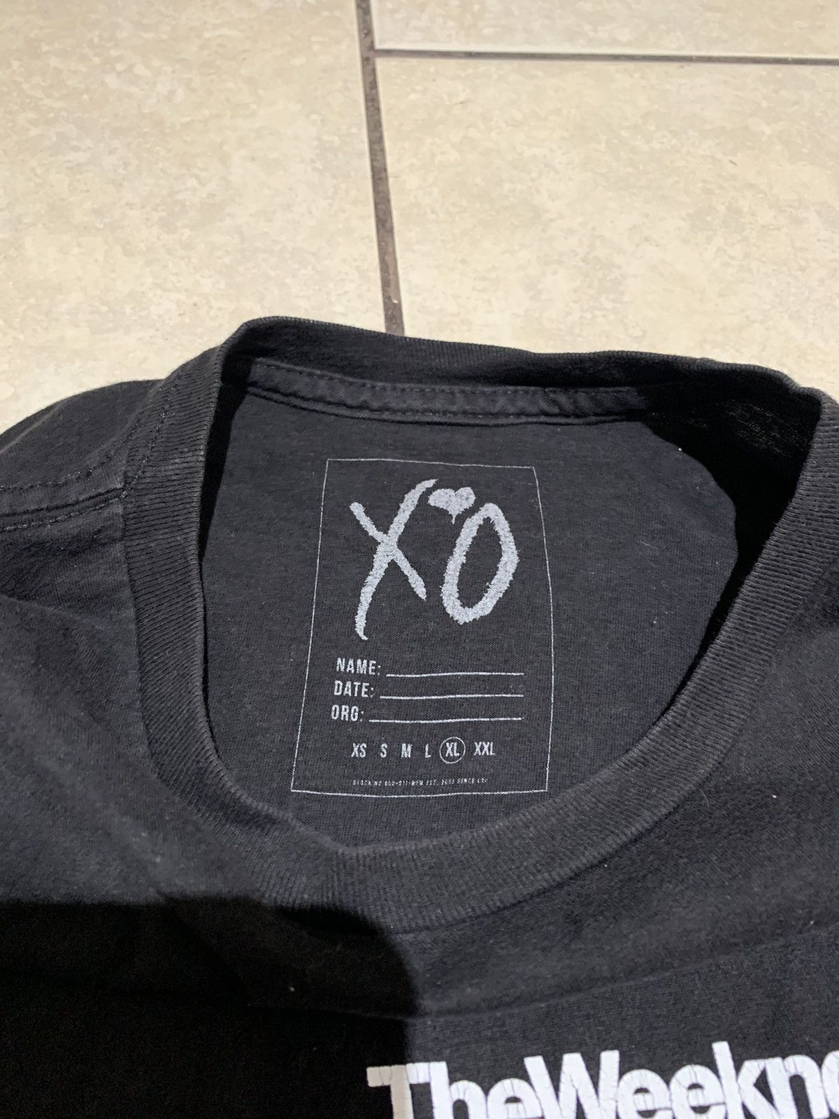 The Weeknd RARE The Weeknd XO plain text tee Size US XL / EU 56 / 4 - 3 Thumbnail