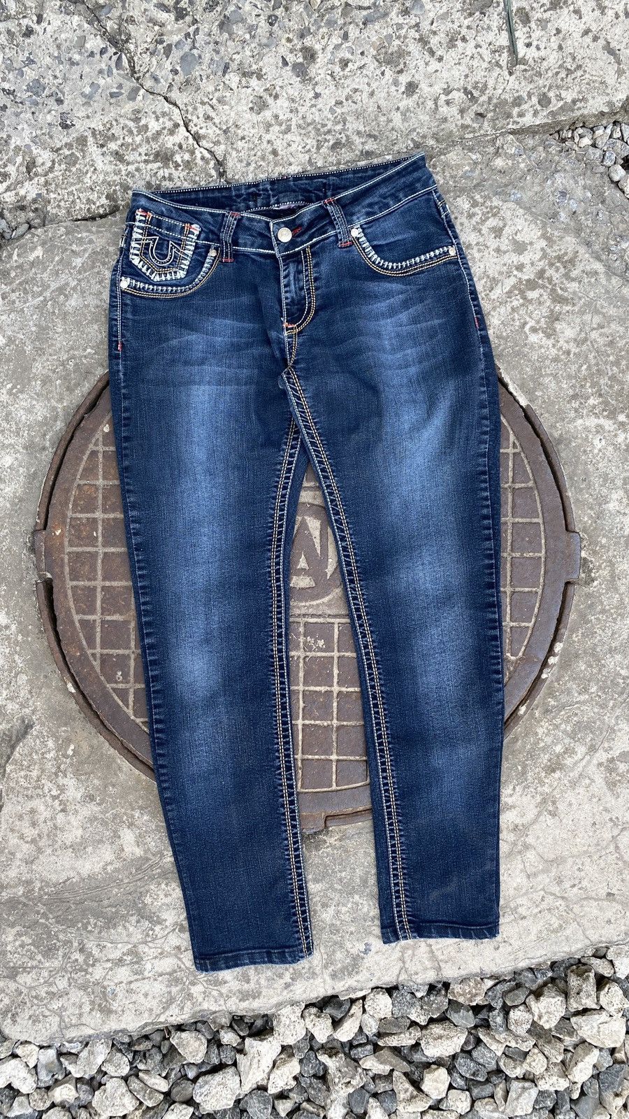 Japanese Brand × True Religion × Vintage Rare True Religion JOEY BIG T Western Straight Leg Jeans Size 27" / US 4 / IT 40 - 3 Thumbnail