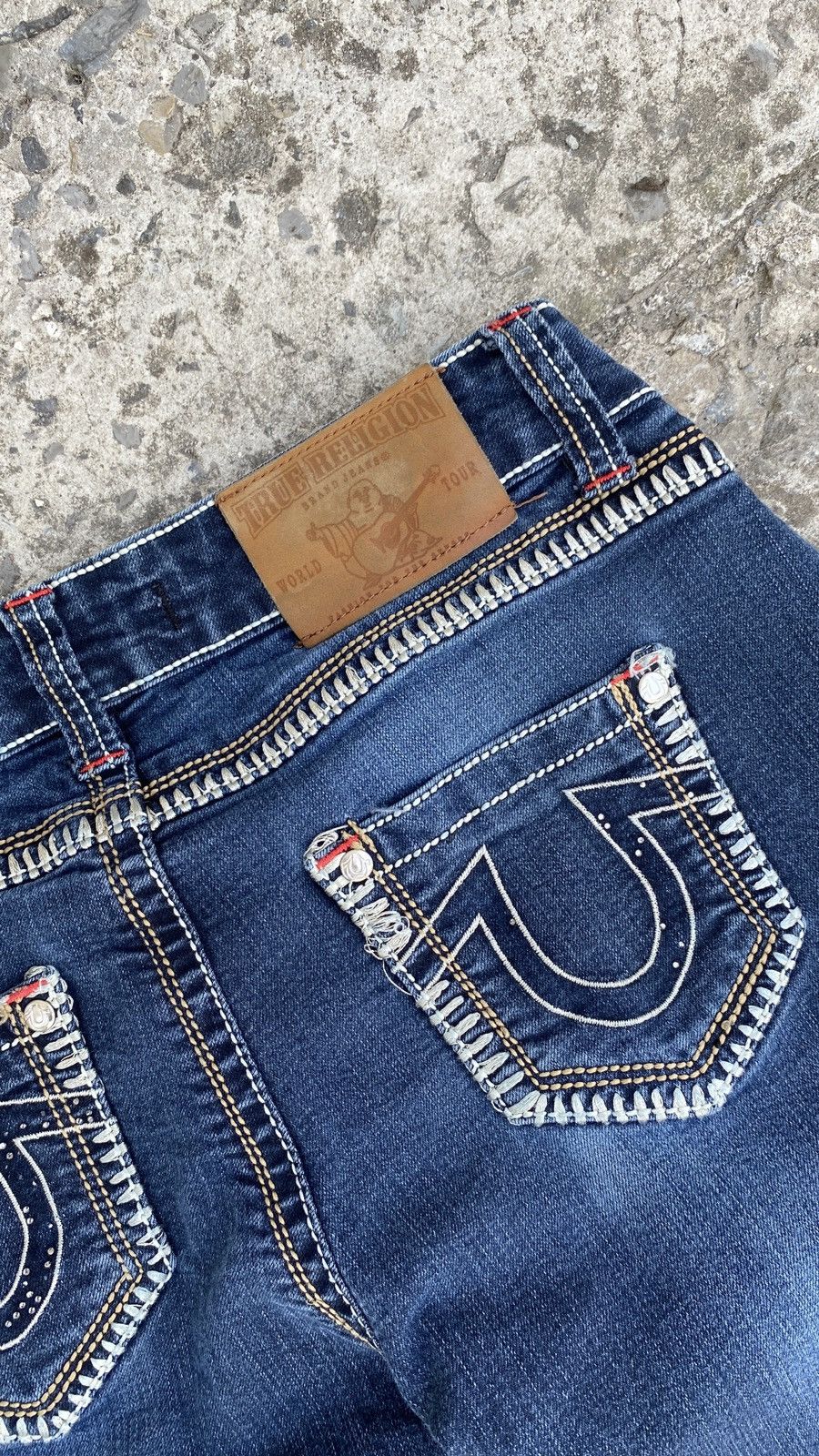 Japanese Brand × True Religion × Vintage Rare True Religion JOEY BIG T Western Straight Leg Jeans Size 27" / US 4 / IT 40 - 6 Thumbnail