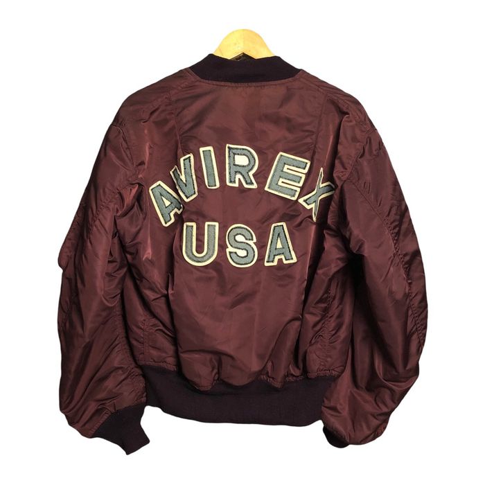 Military Vintage Avirex Embroidery MA-1 Flight Bomber Jacket | Grailed