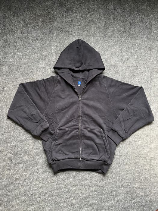 Gap Yeezy Gap Hoodie Zip Up Black UNRELEASED | Grailed