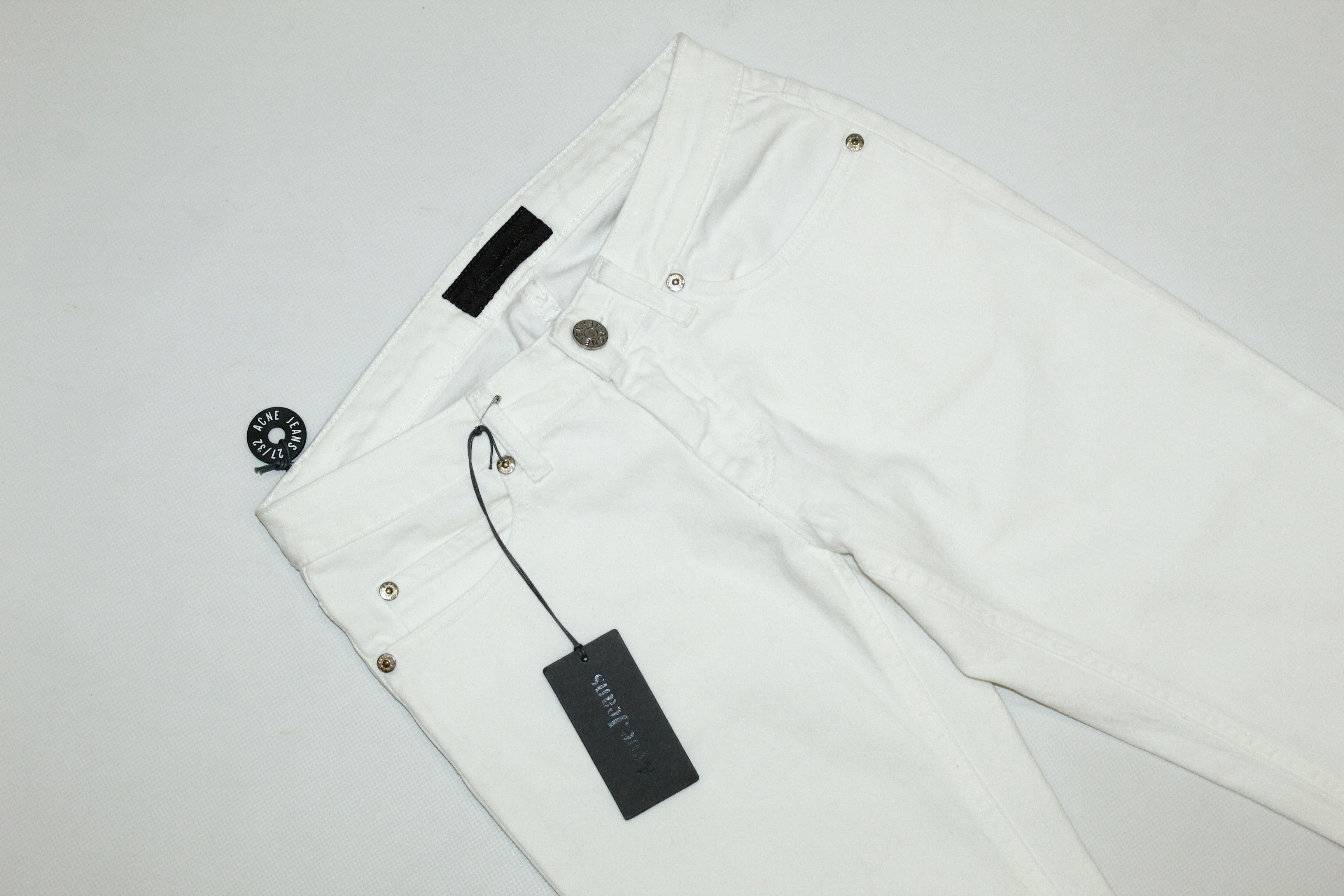 Acne Studios Made in Italy. Acne Studios Hep White Slim Jeans Size 32" / US 10 / IT 46 - 5 Thumbnail