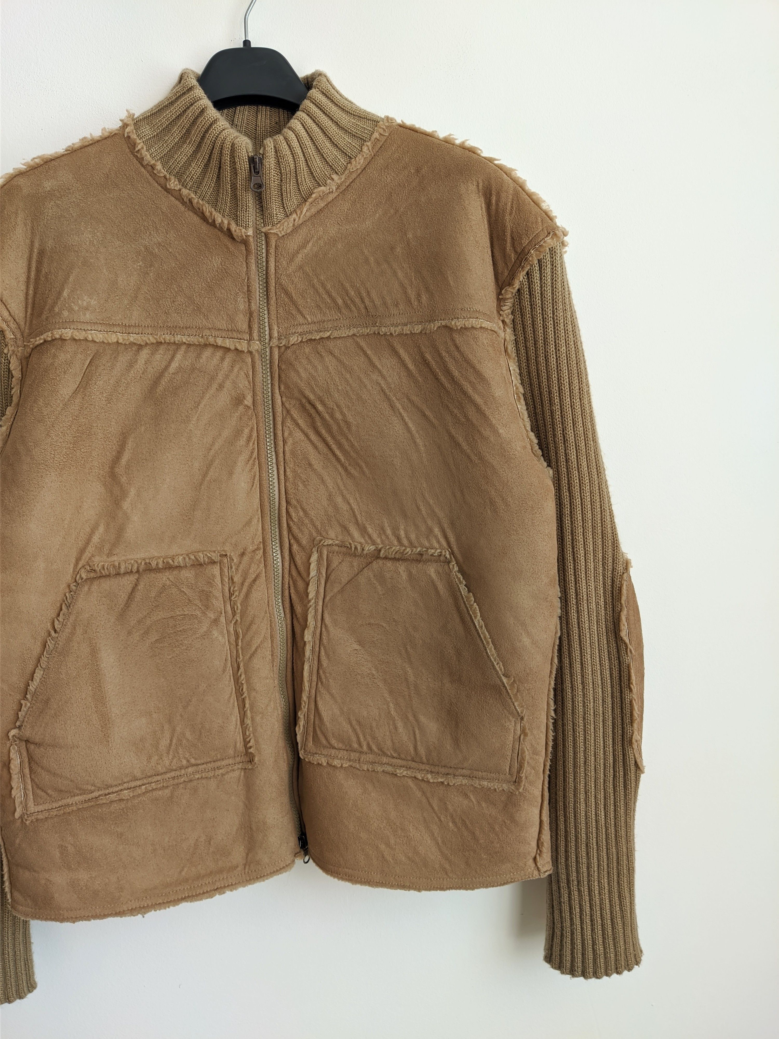 Vintage Vintage avant garde knitted jacket y2k brown Size US M / EU 48-50 / 2 - 5 Thumbnail