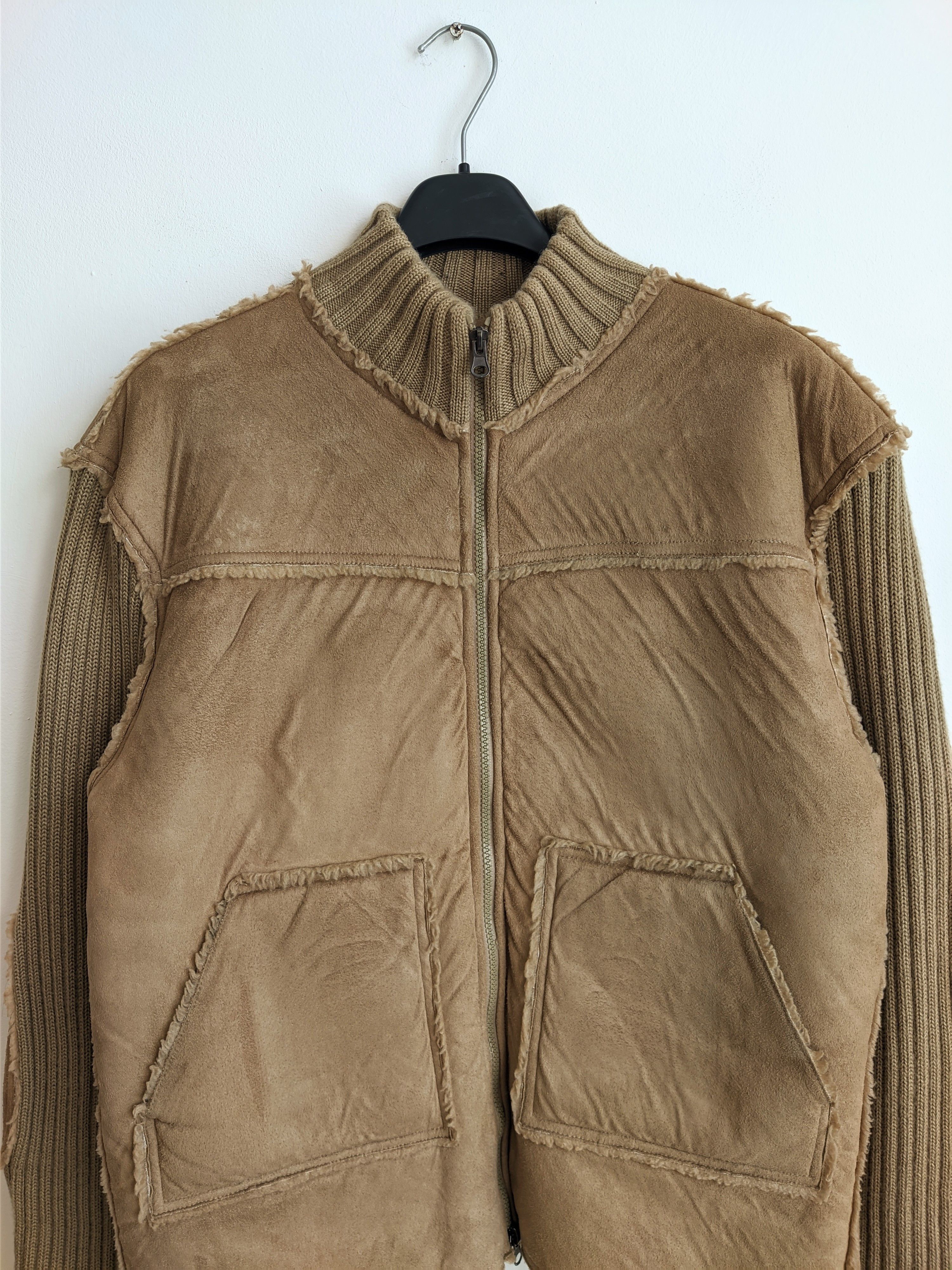Vintage Vintage avant garde knitted jacket y2k brown Size US M / EU 48-50 / 2 - 2 Thumbnail