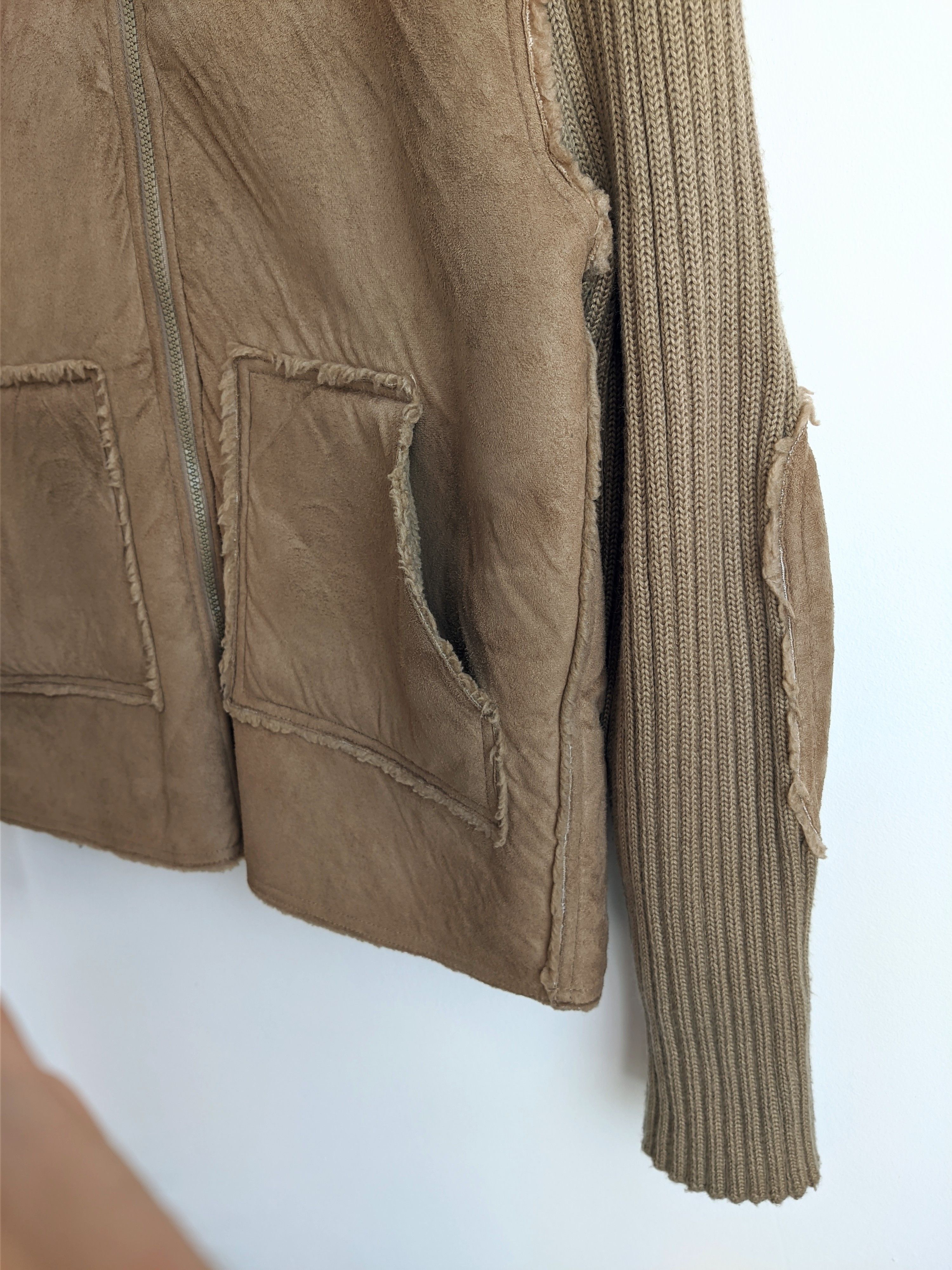 Vintage Vintage avant garde knitted jacket y2k brown Size US M / EU 48-50 / 2 - 7 Thumbnail