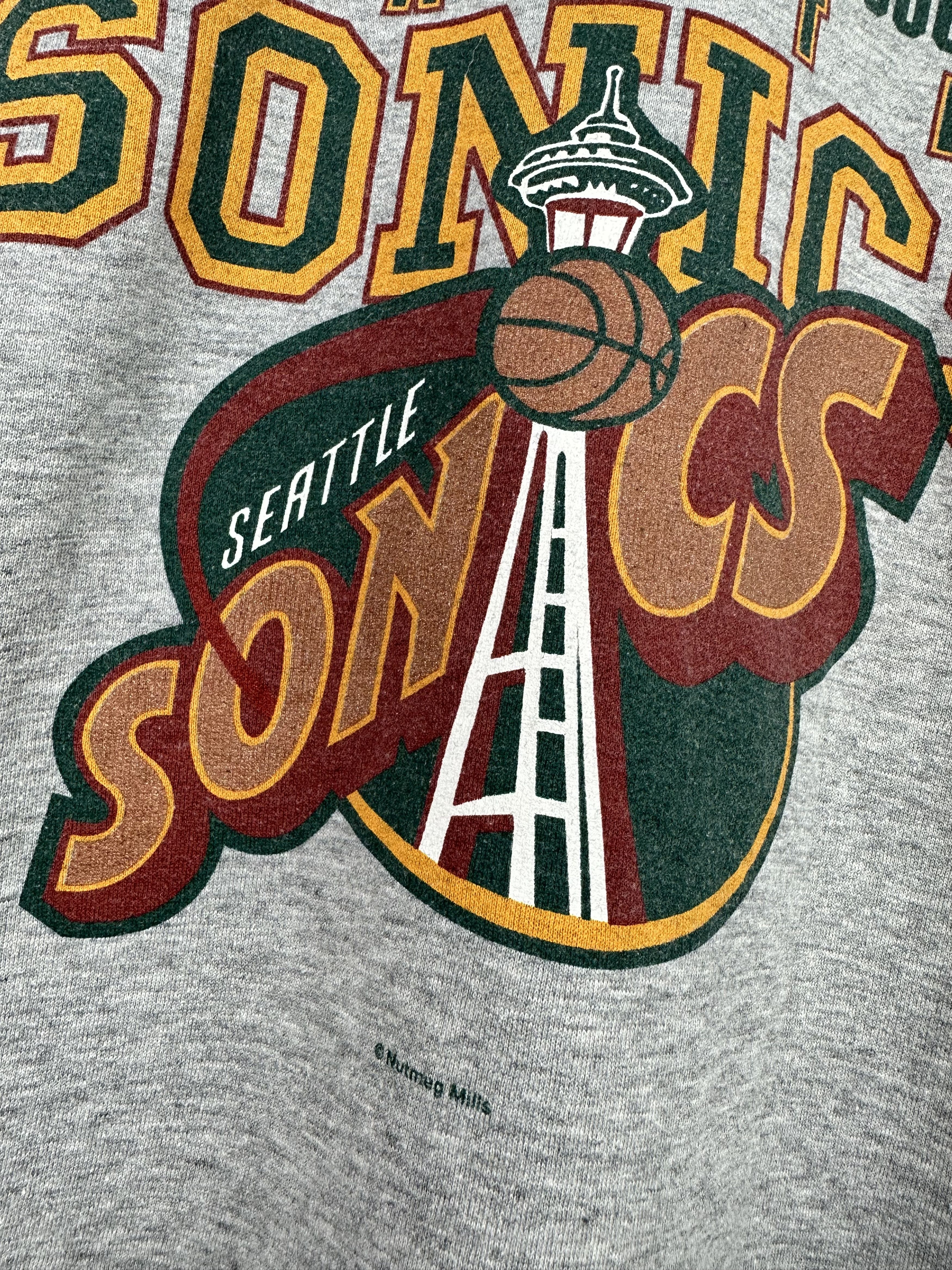 NBA × Nutmeg × Vintage Vintage Nutmeg Seattle Sonics Sweatshirt NBA Crewneck Size US L / EU 52-54 / 3 - 4 Thumbnail