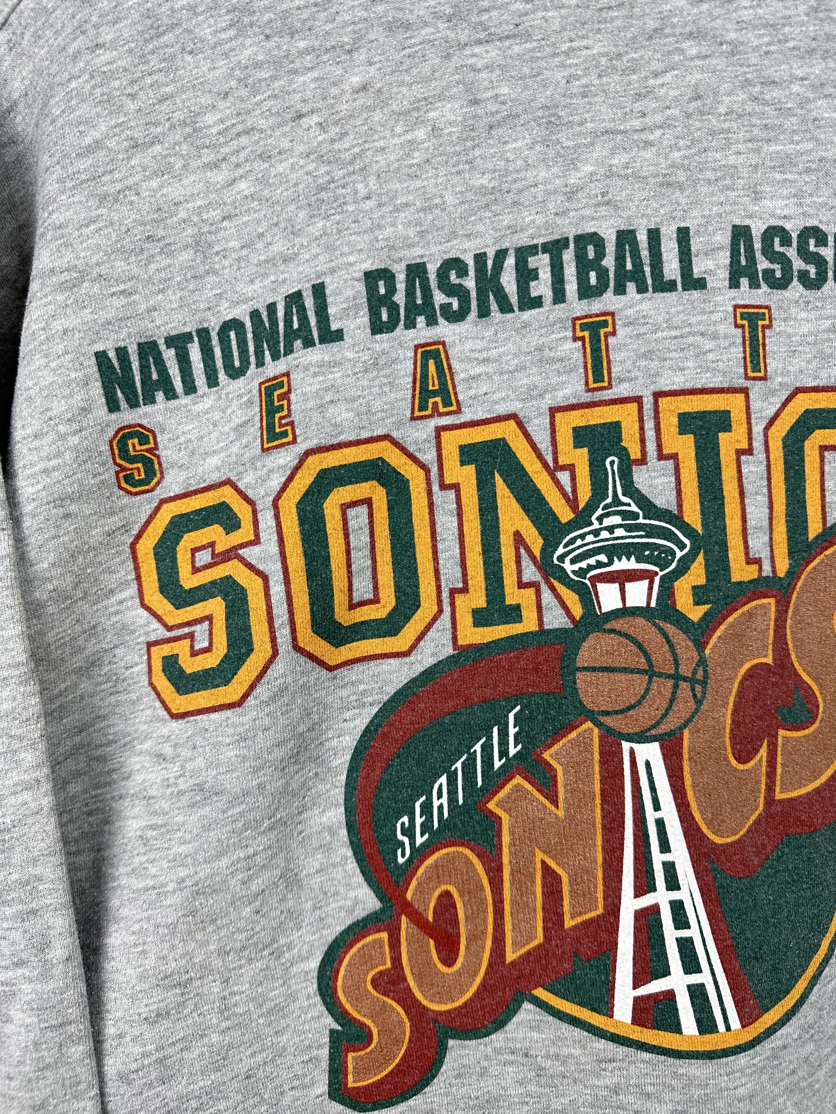 NBA × Nutmeg × Vintage Vintage Nutmeg Seattle Sonics Sweatshirt NBA Crewneck Size US L / EU 52-54 / 3 - 6 Thumbnail