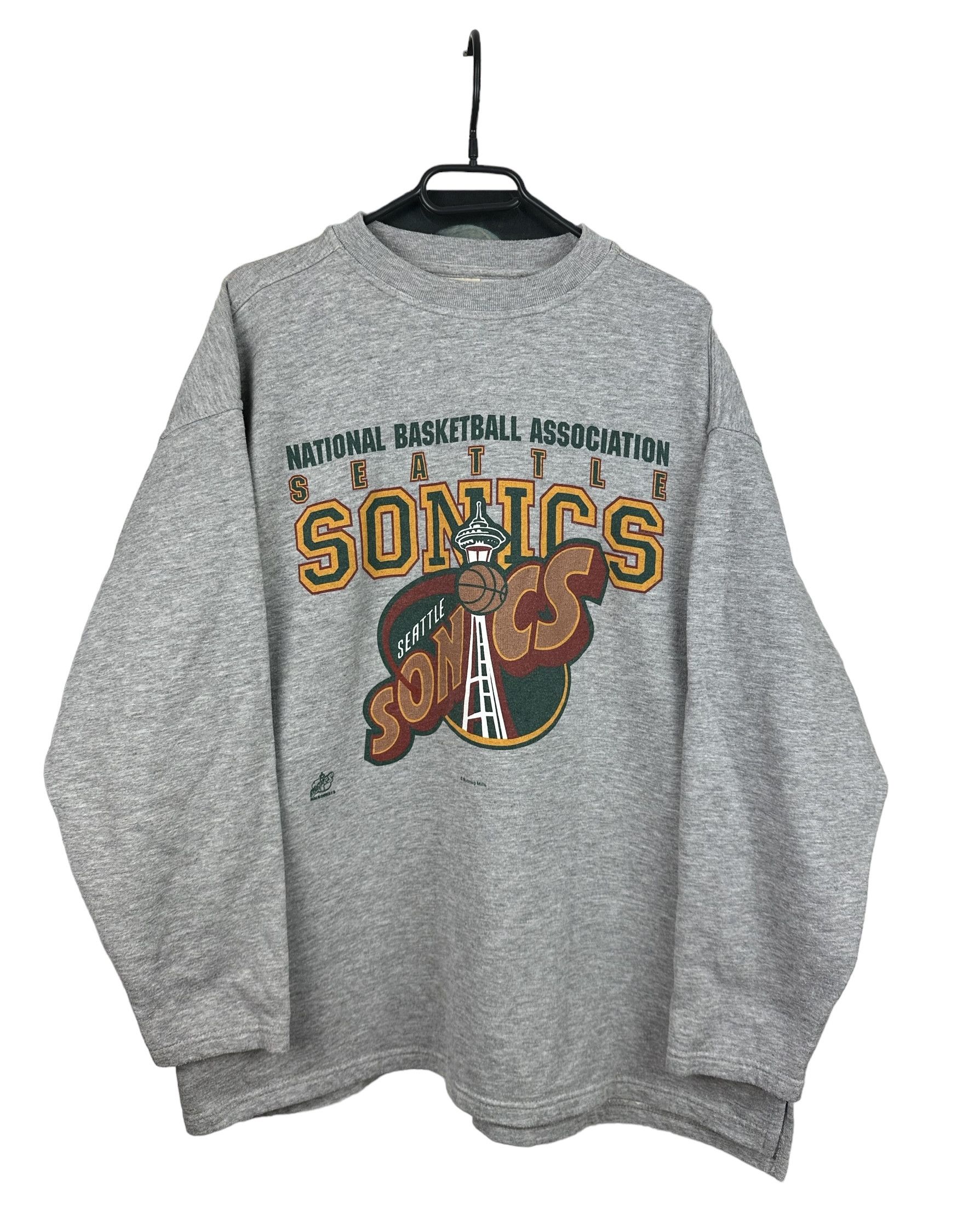 NBA × Nutmeg × Vintage Vintage Nutmeg Seattle Sonics Sweatshirt NBA Crewneck Size US L / EU 52-54 / 3 - 1 Thumbnail