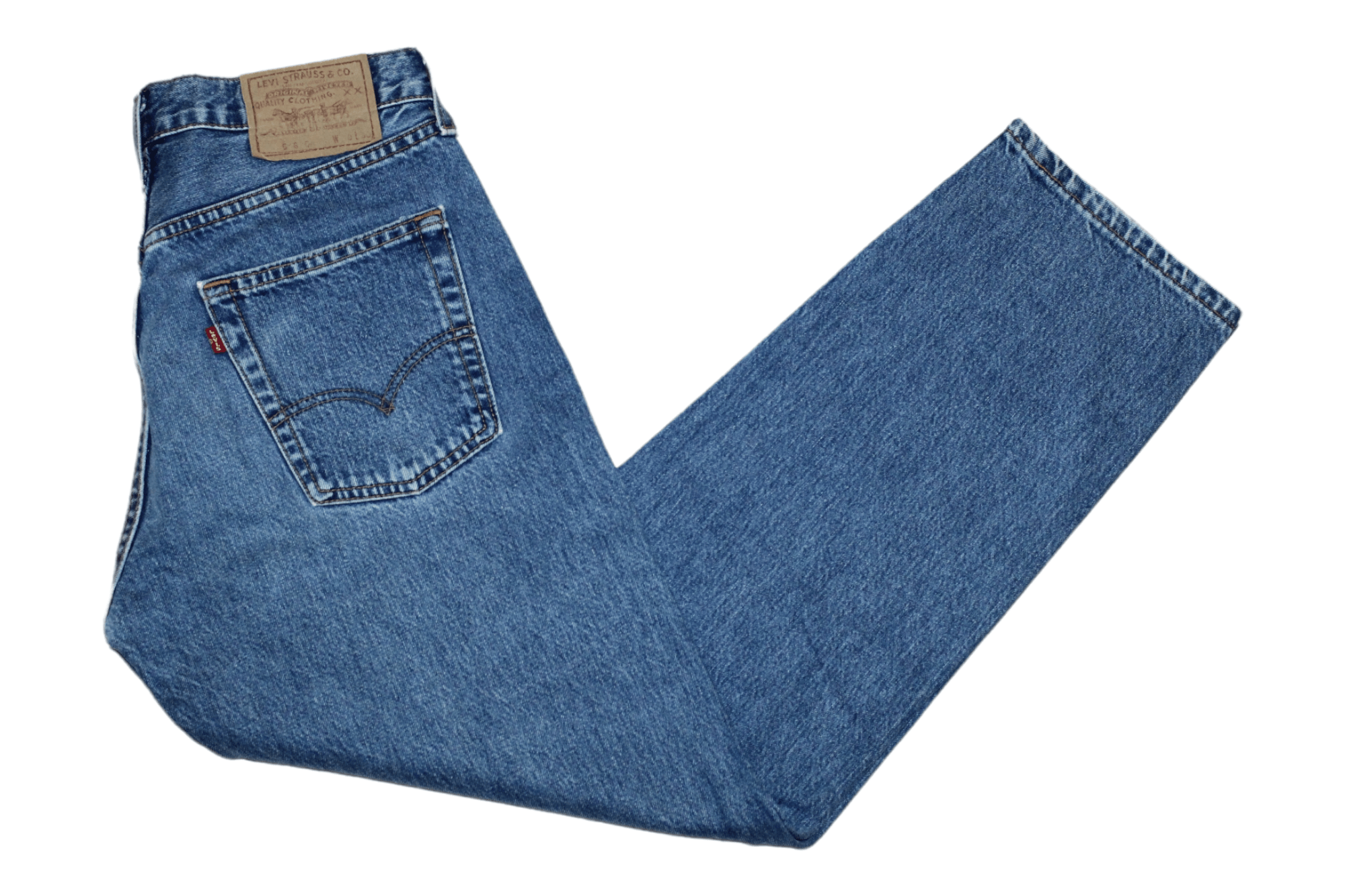 Levi's Vintage Clothing 90's UK Levi's 518 Stonewash Faded Denim Baggy Jeans Size US 30 / EU 46 - 1 Preview