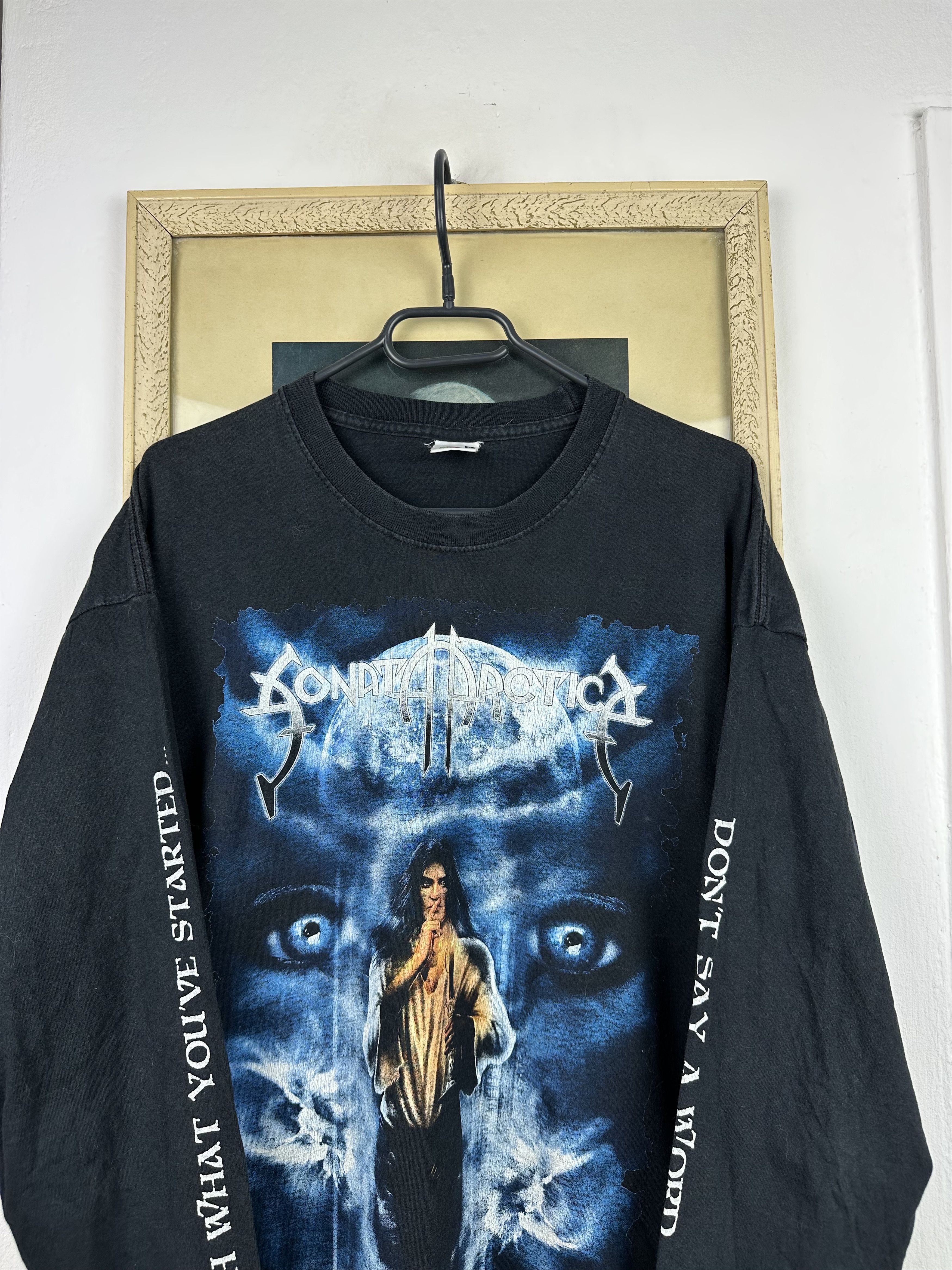 Band Tees Vintage Sonata Arctica Tour Shirt Tee Long Sleeve Band Metal Size US XL / EU 56 / 4 - 2 Thumbnail