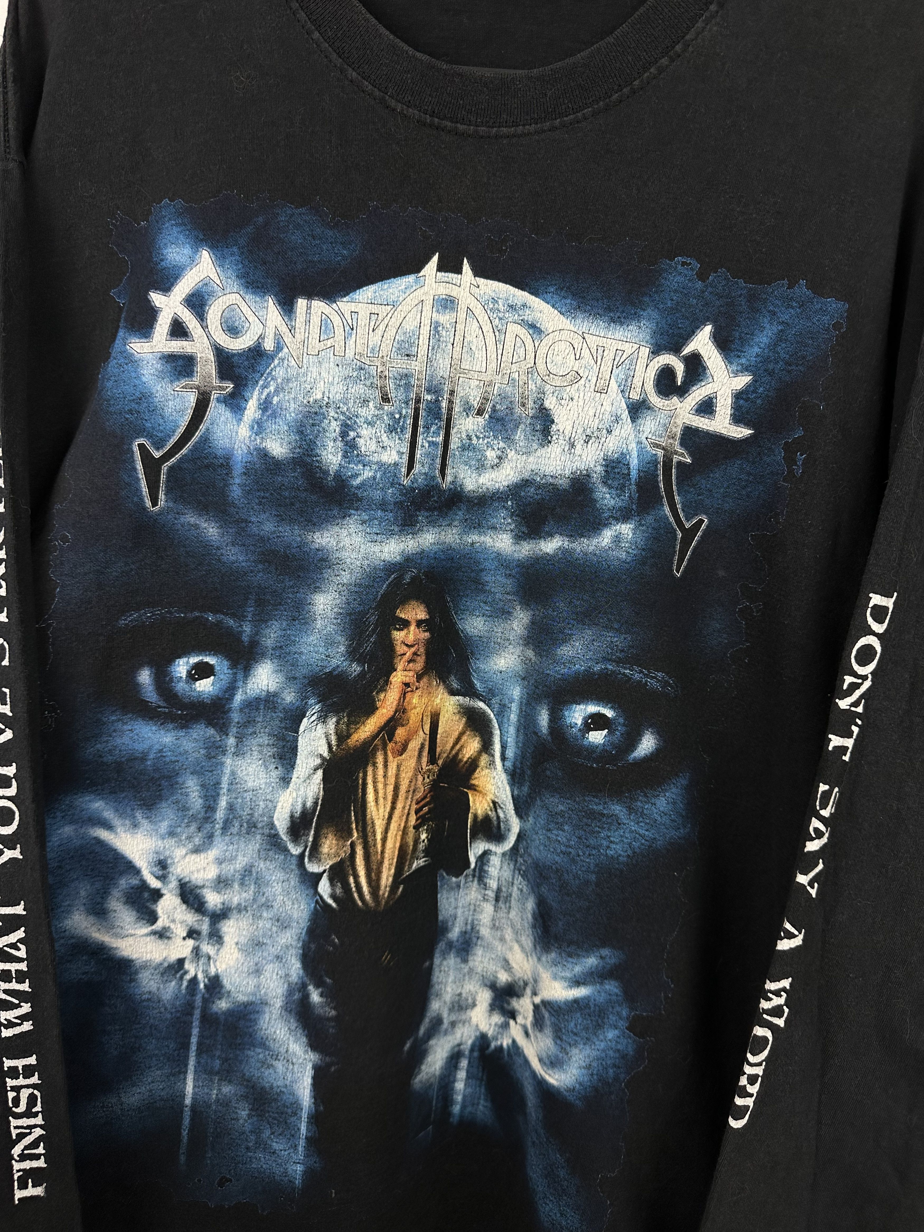 Band Tees Vintage Sonata Arctica Tour Shirt Tee Long Sleeve Band Metal Size US XL / EU 56 / 4 - 3 Thumbnail