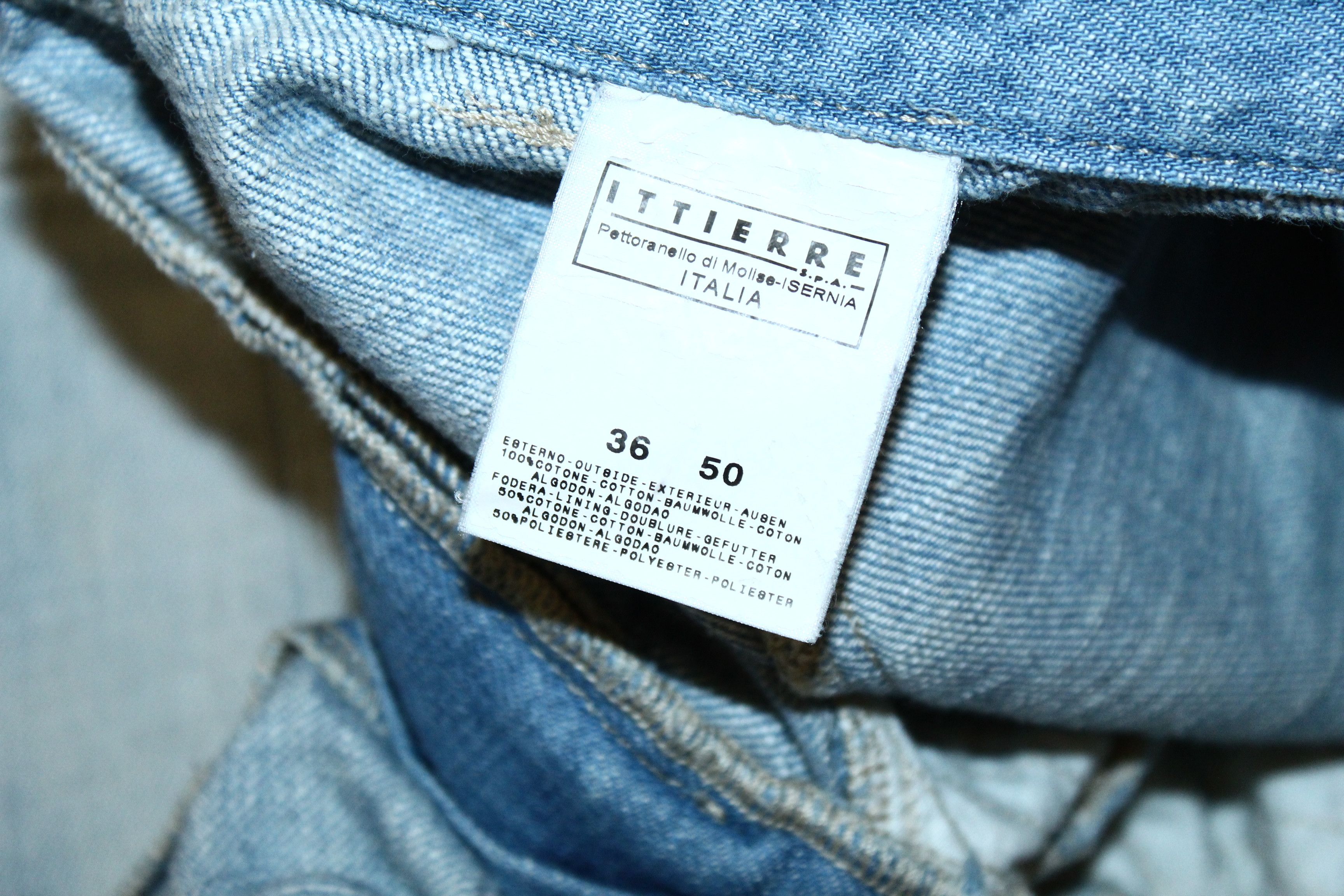 Versace Double Knee Stonewash Faded Blue Denim Biker Jeans