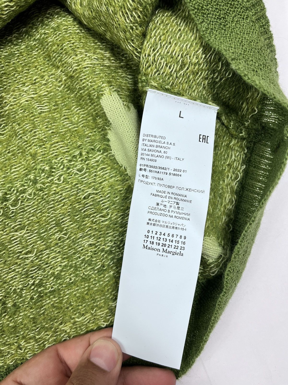 Maison Margiela MAISON MARGIELA WOOL DISTRESSED SHRANK KNITTED JUMPER S Size US S / EU 44-46 / 1 - 13 Thumbnail