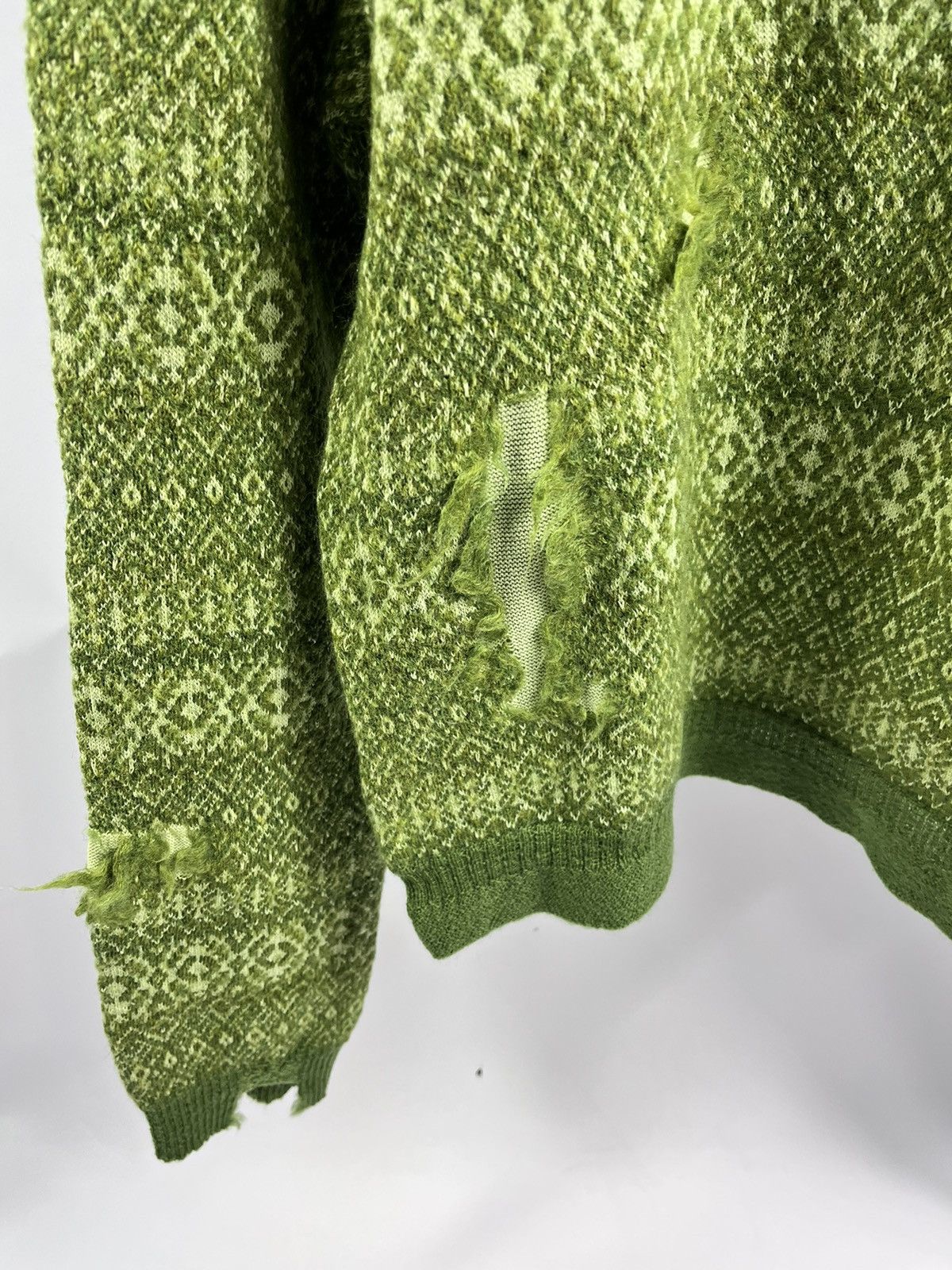 Maison Margiela MAISON MARGIELA WOOL DISTRESSED SHRANK KNITTED JUMPER S Size US S / EU 44-46 / 1 - 9 Thumbnail