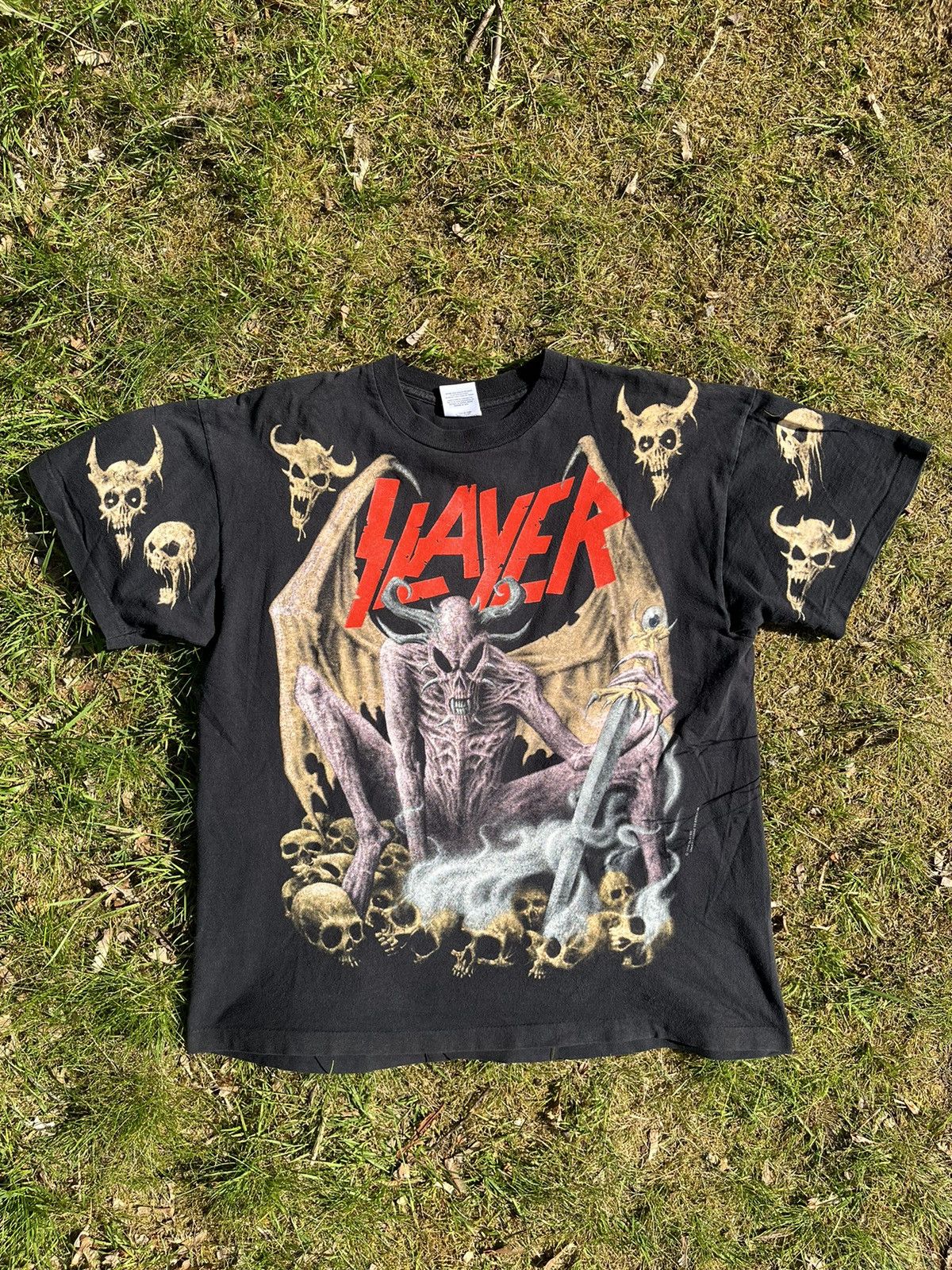 Band Tees × Vintage 1994 Slayer T-shirt death pantera cannibal corpse motörhead Size US L / EU 52-54 / 3 - 1 Thumbnail