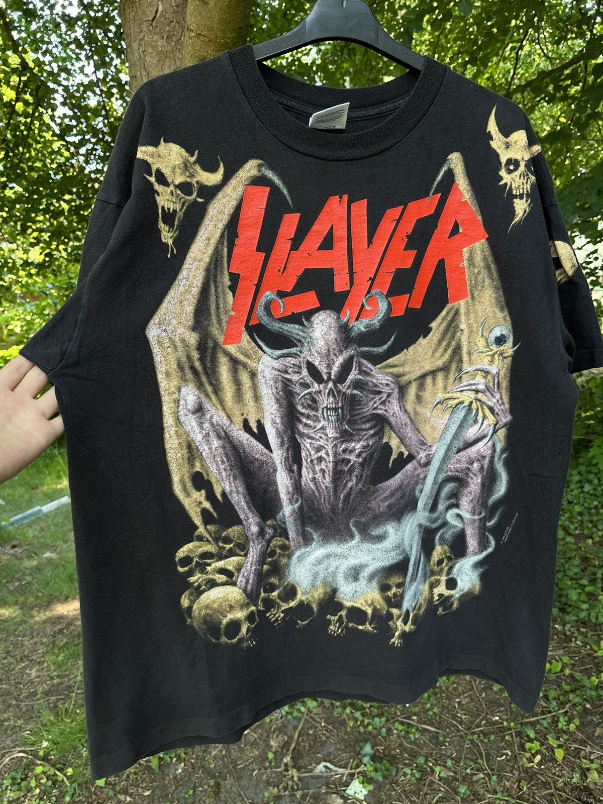 Band Tees × Vintage 1994 Slayer T-shirt death pantera cannibal corpse motörhead Size US L / EU 52-54 / 3 - 4 Thumbnail