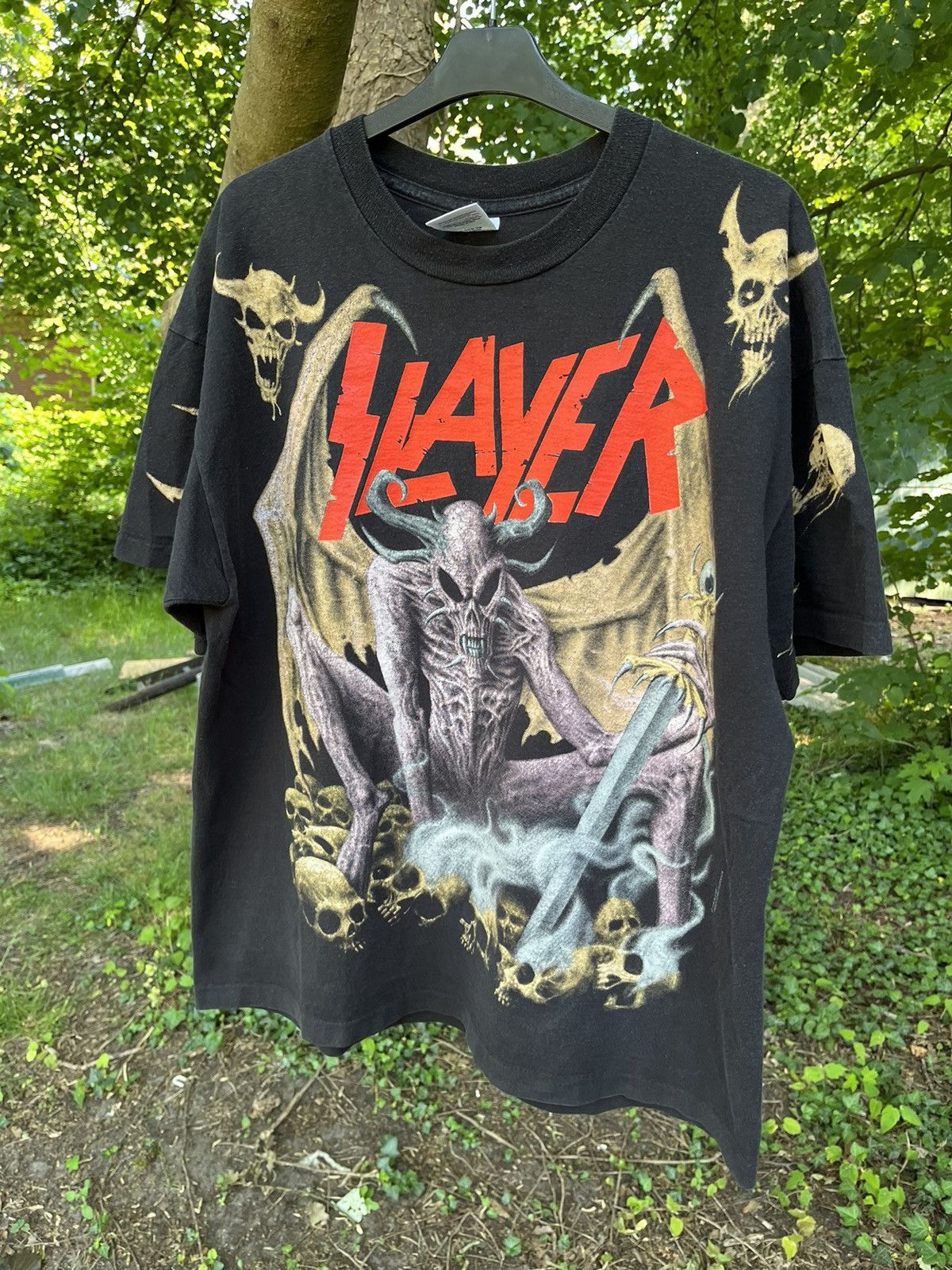 Band Tees × Vintage 1994 Slayer T-shirt death pantera cannibal corpse motörhead Size US L / EU 52-54 / 3 - 2 Thumbnail