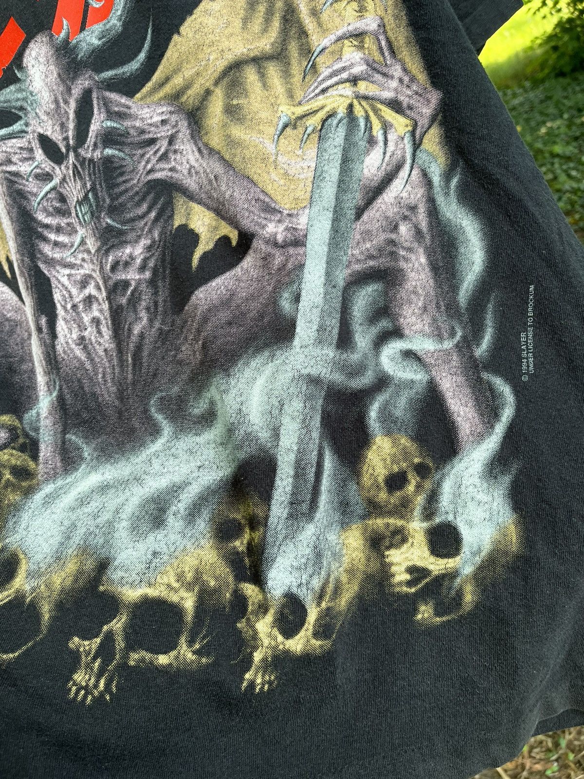 Band Tees × Vintage 1994 Slayer T-shirt death pantera cannibal corpse motörhead Size US L / EU 52-54 / 3 - 8 Thumbnail