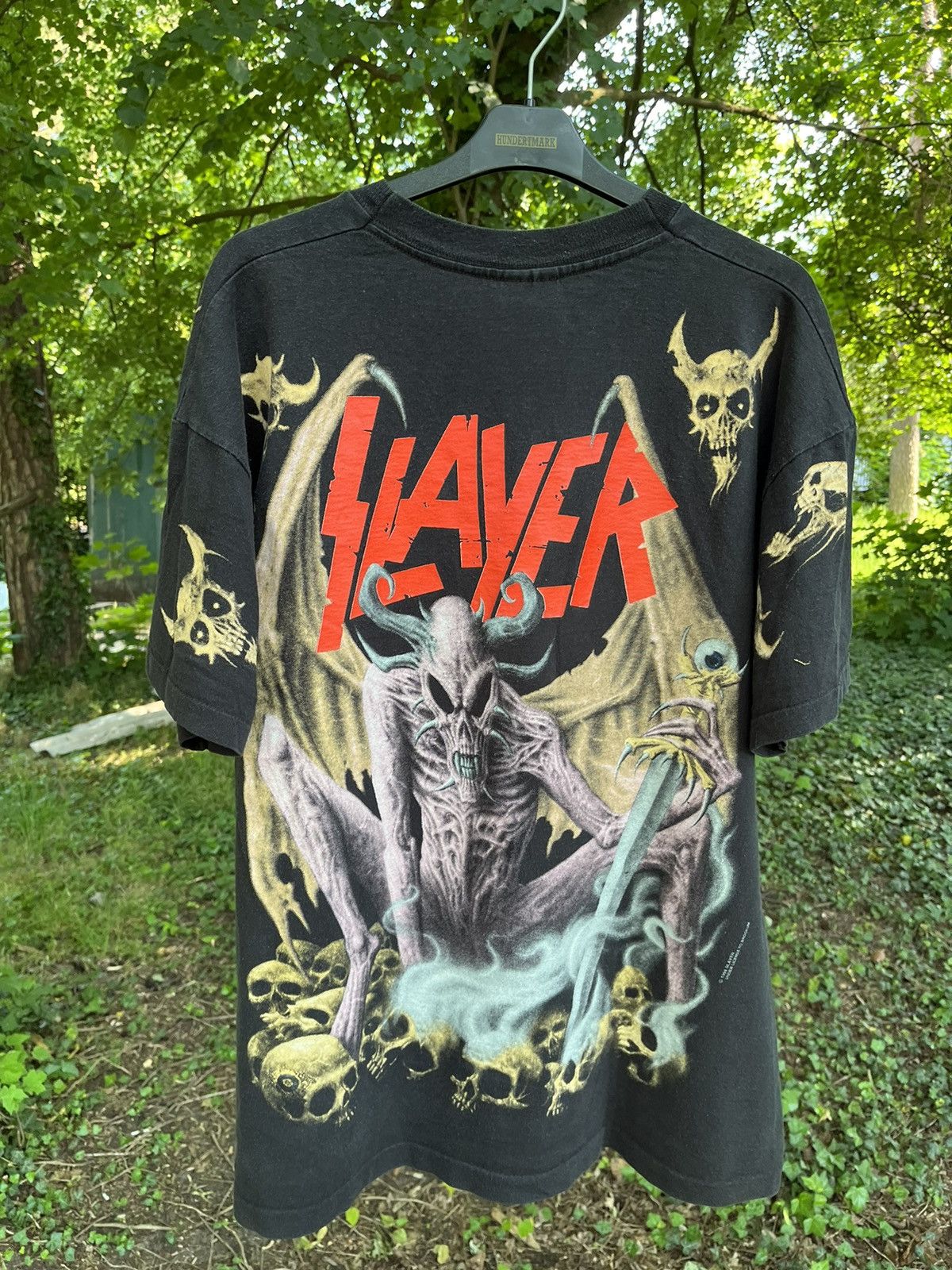 Band Tees × Vintage 1994 Slayer T-shirt death pantera cannibal corpse motörhead Size US L / EU 52-54 / 3 - 11 Thumbnail
