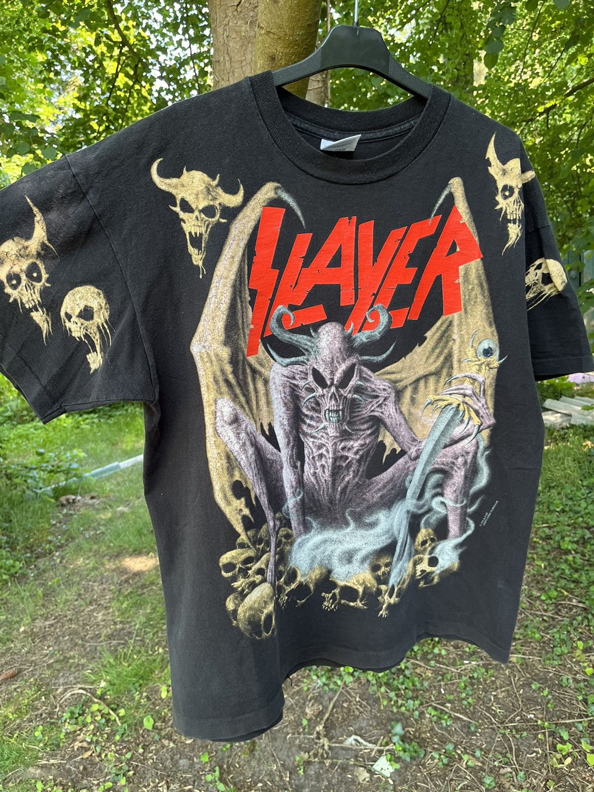 Band Tees × Vintage 1994 Slayer T-shirt death pantera cannibal corpse motörhead Size US L / EU 52-54 / 3 - 3 Thumbnail