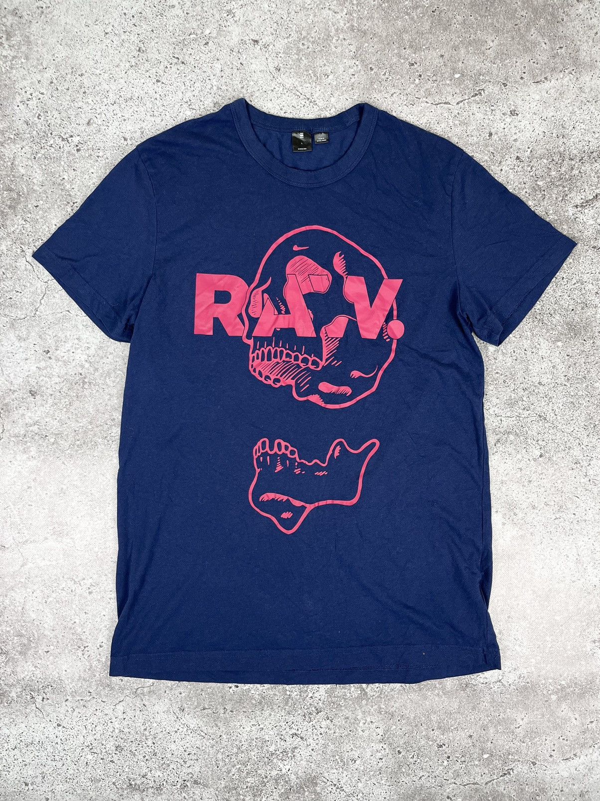 G-Star G Star Raw Skull Logo Navy T Shirt Size US M / EU 48-50 / 2 - 1 Thumbnail