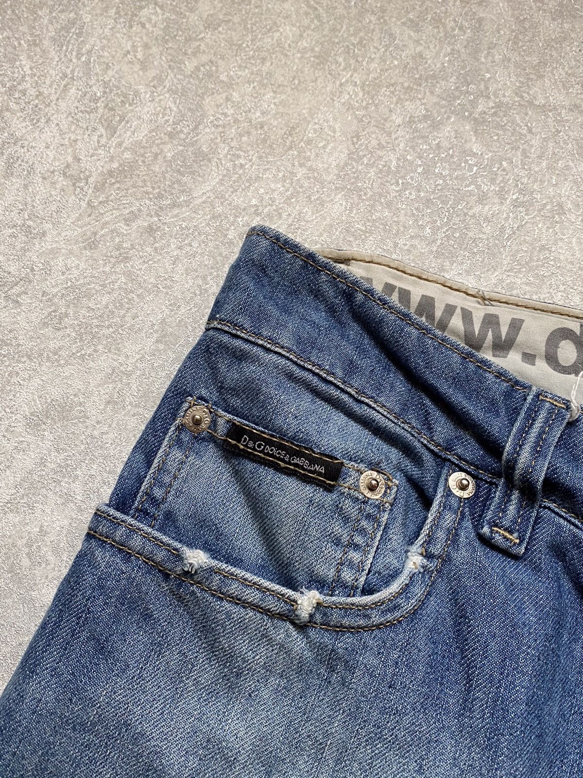 Dolce & Gabbana Vintage Dolce Gabbana Distressed Denim Jeans Size US 36 / EU 52 - 4 Thumbnail