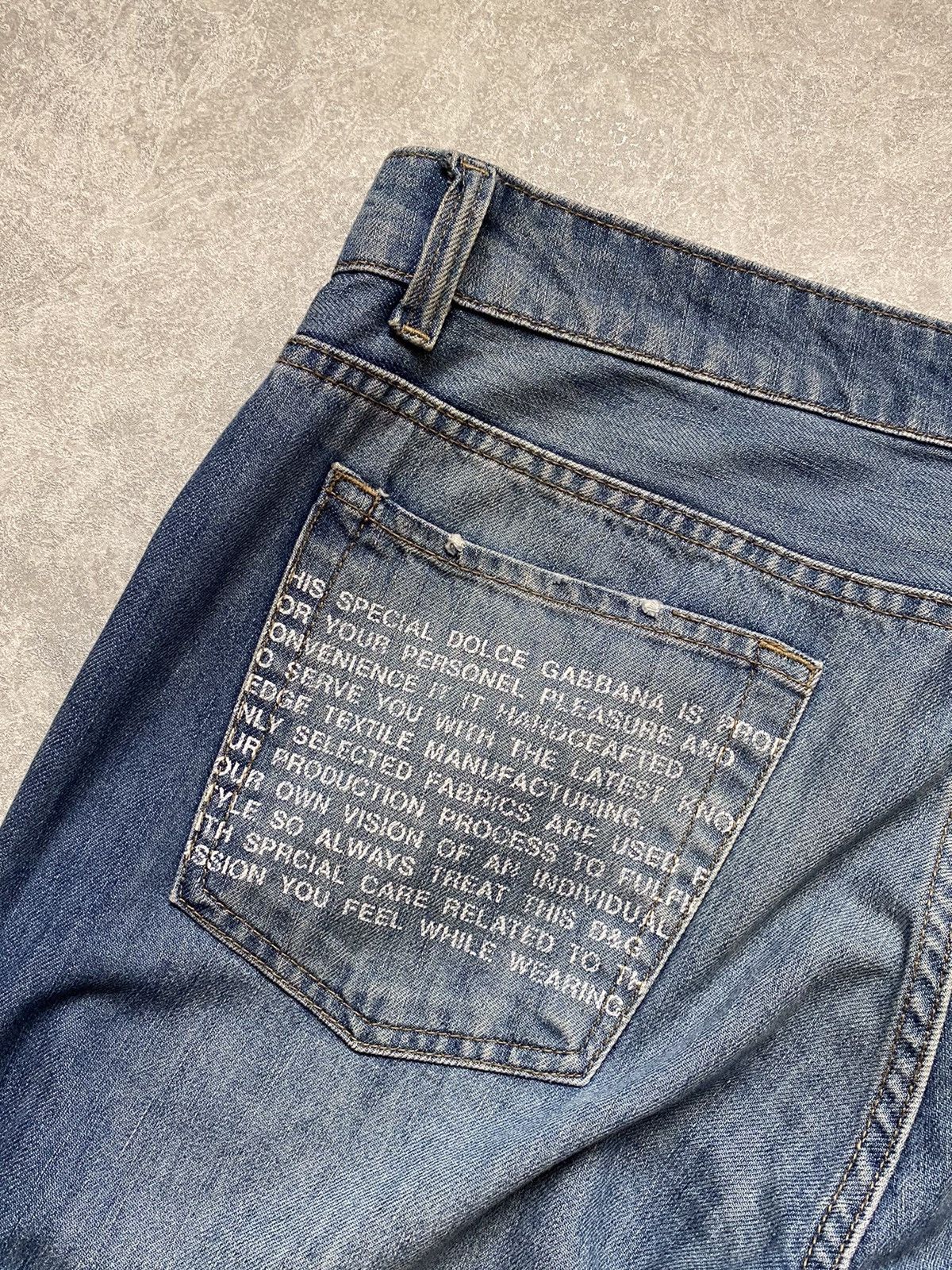 Dolce & Gabbana Vintage Dolce Gabbana Distressed Denim Jeans Size US 36 / EU 52 - 12 Thumbnail