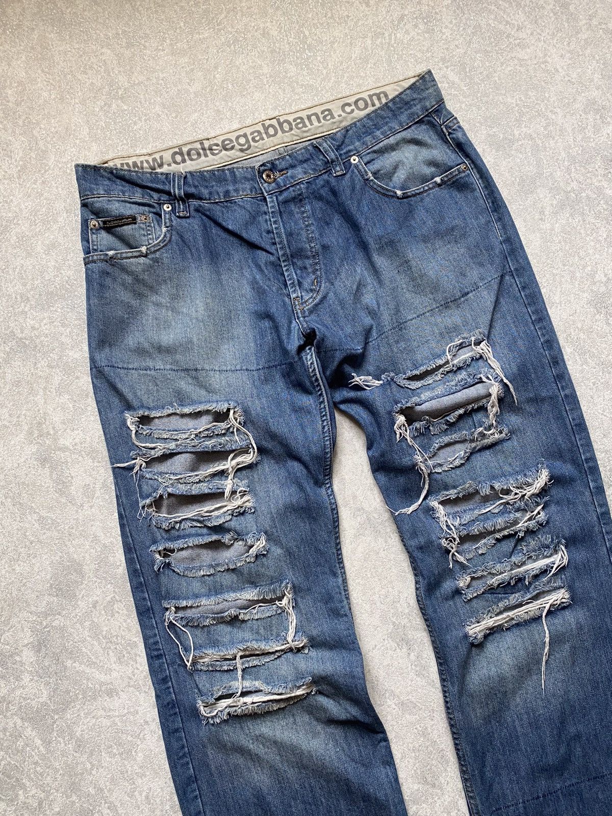 Dolce & Gabbana Vintage Dolce Gabbana Distressed Denim Jeans Size US 36 / EU 52 - 3 Thumbnail