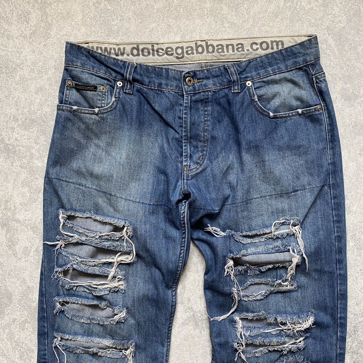 Dolce & Gabbana Vintage Dolce Gabbana Distressed Denim Jeans Size US 36 / EU 52 - 10 Thumbnail